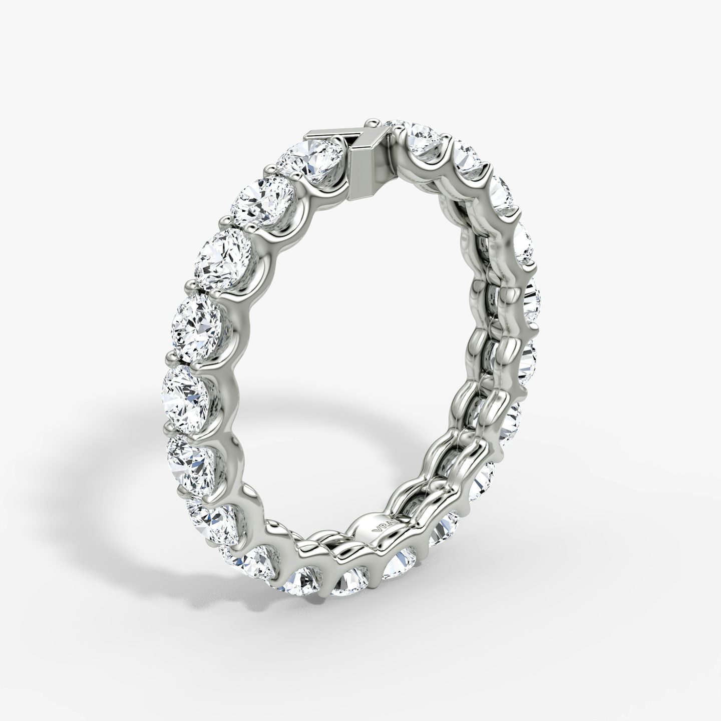 The V Eternity Band | Round Brilliant | Platinum | bandStyle: full | caratWeight: 2.0ct