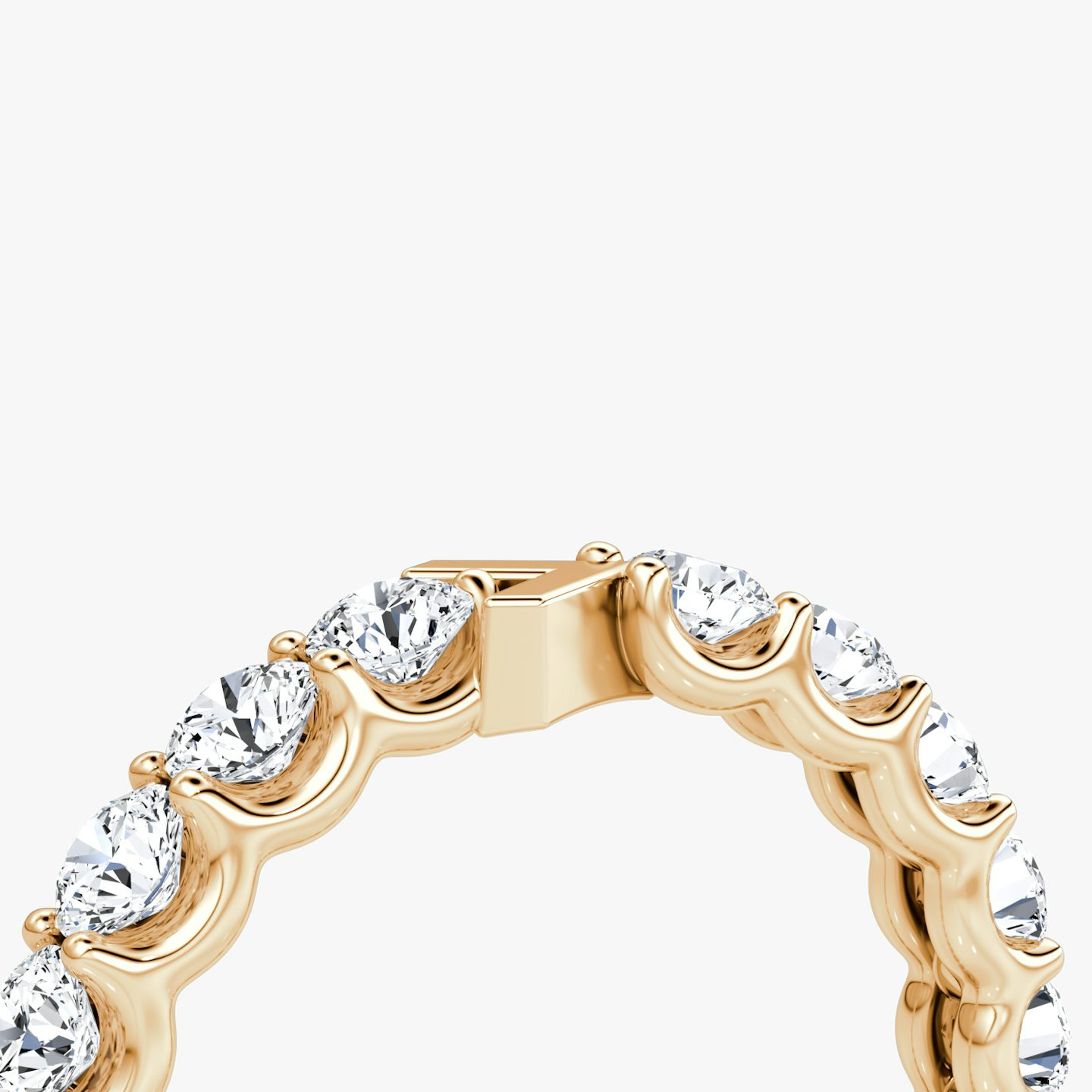 The V Eternity Band | Round Brilliant | 14k | Rose Gold | bandStyle: full | caratWeight: 2.0ct