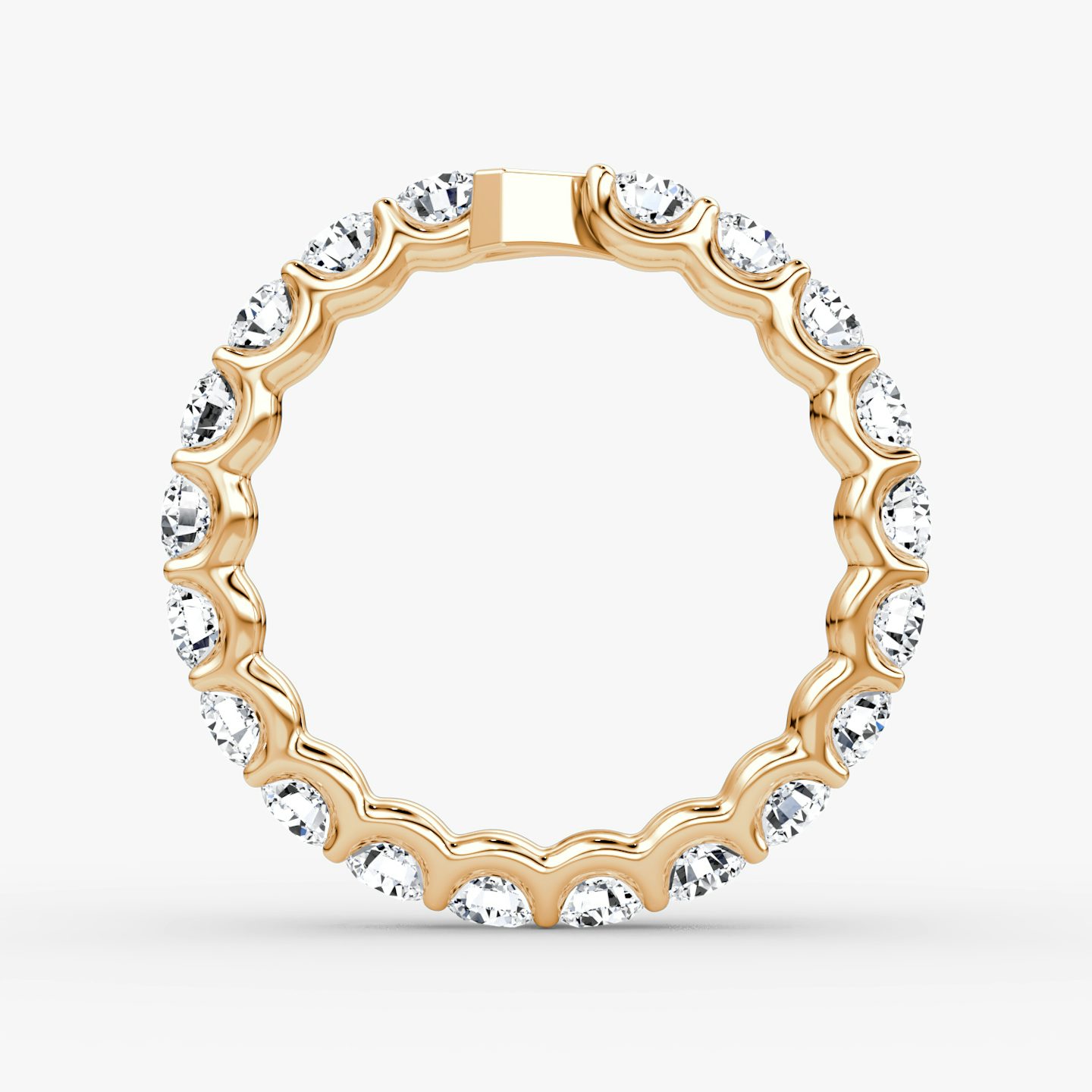 The V Eternity Band | Round Brilliant | 14k | Rose Gold | bandStyle: full | caratWeight: 2.0ct