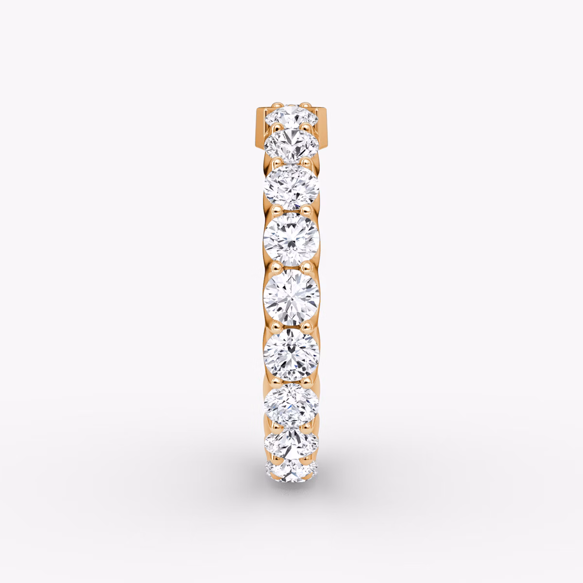 The V Eternity Band | Round Brilliant | 14k | Rose Gold | bandStyle: full | caratWeight: 2.0ct