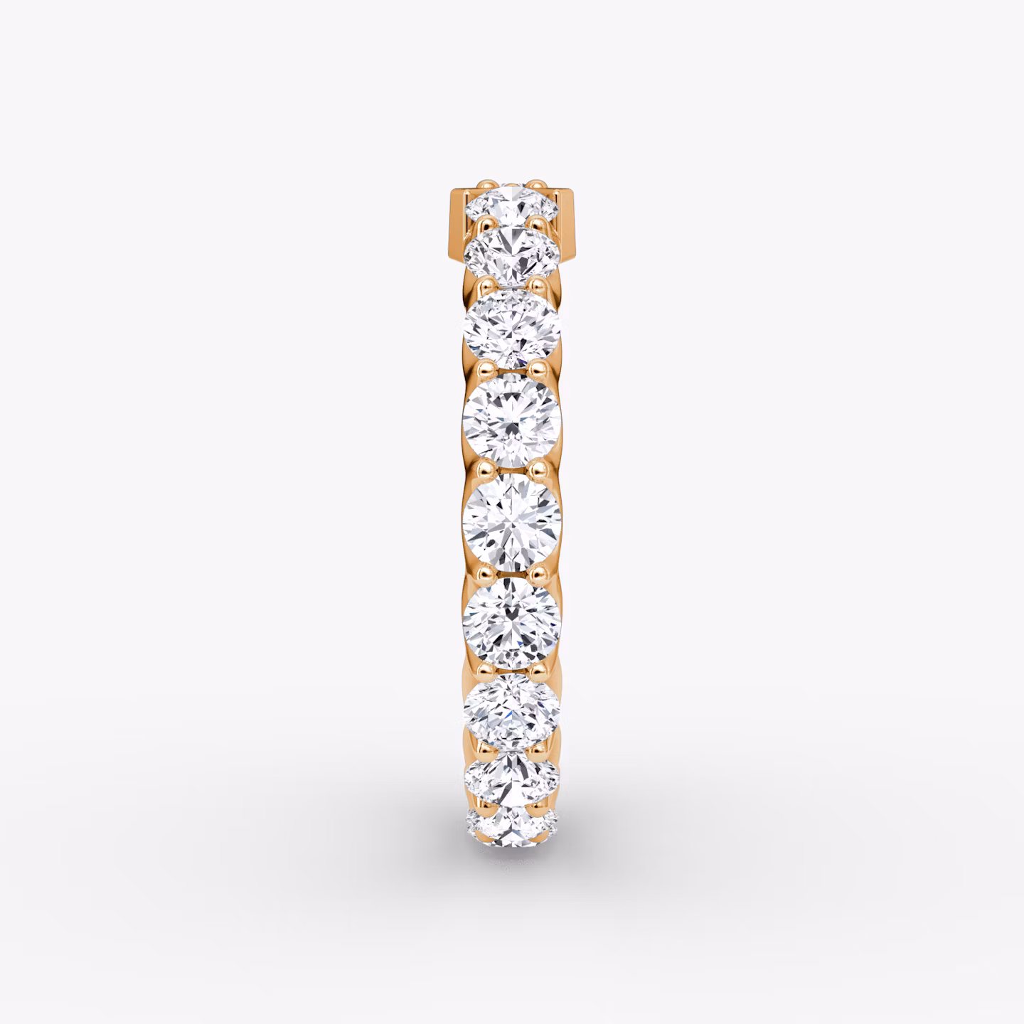 The V Eternity Band | Round Brilliant | 14k | Rose Gold | bandStyle: full | caratWeight: 2.0ct