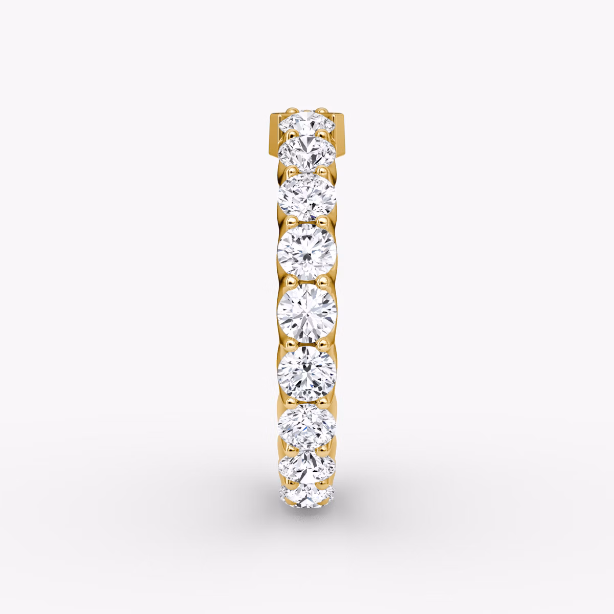 The V Eternity Band | Round Brilliant | 18k | Yellow Gold | bandStyle: full | caratWeight: 2.0ct