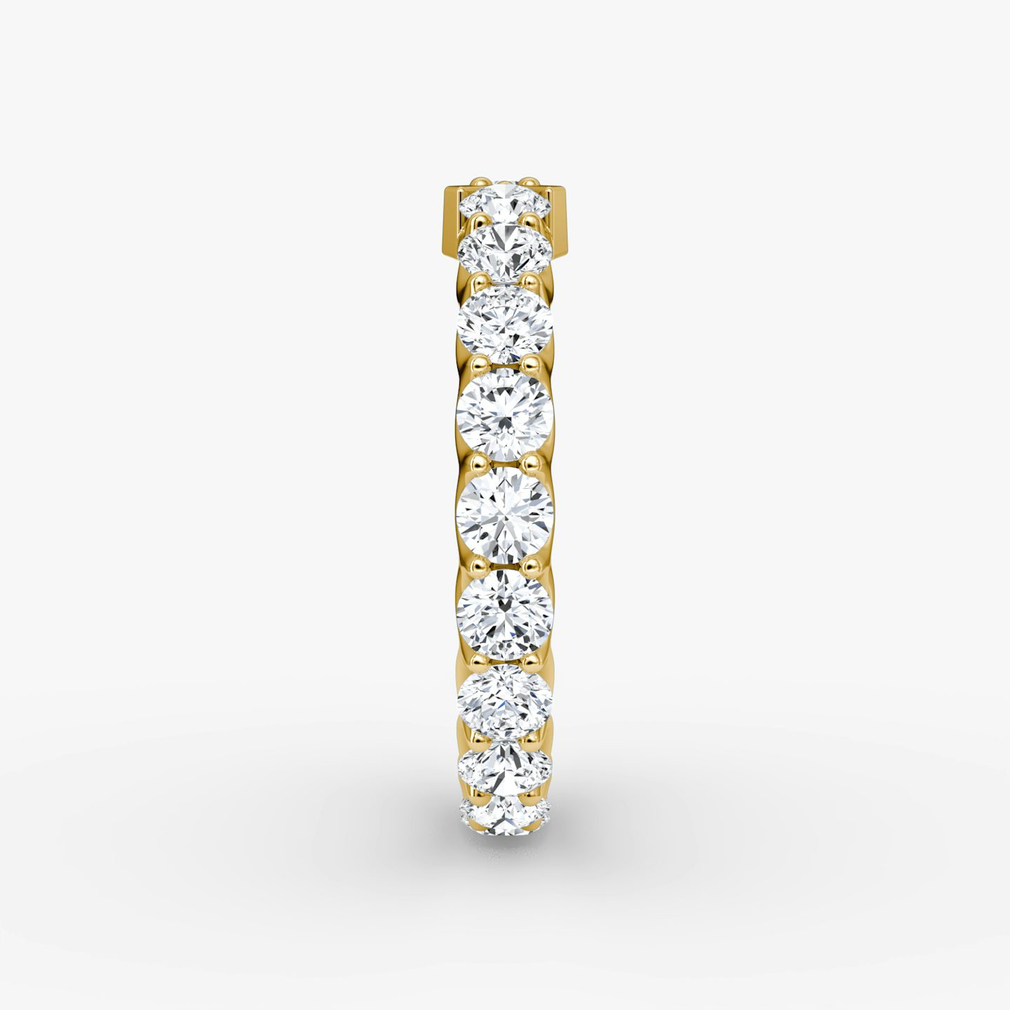 The V Eternity Band | Round Brilliant | 18k | Yellow Gold | bandStyle: full | caratWeight: 2.0ct