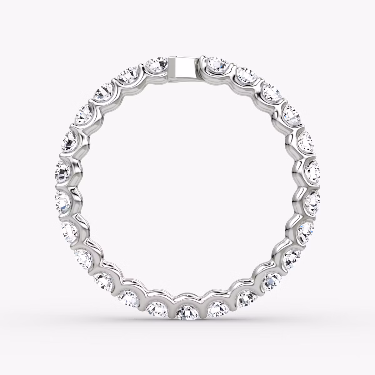 The V Eternity Band | Round Brilliant | Platinum | bandStyle: full | caratWeight: 1.0ct