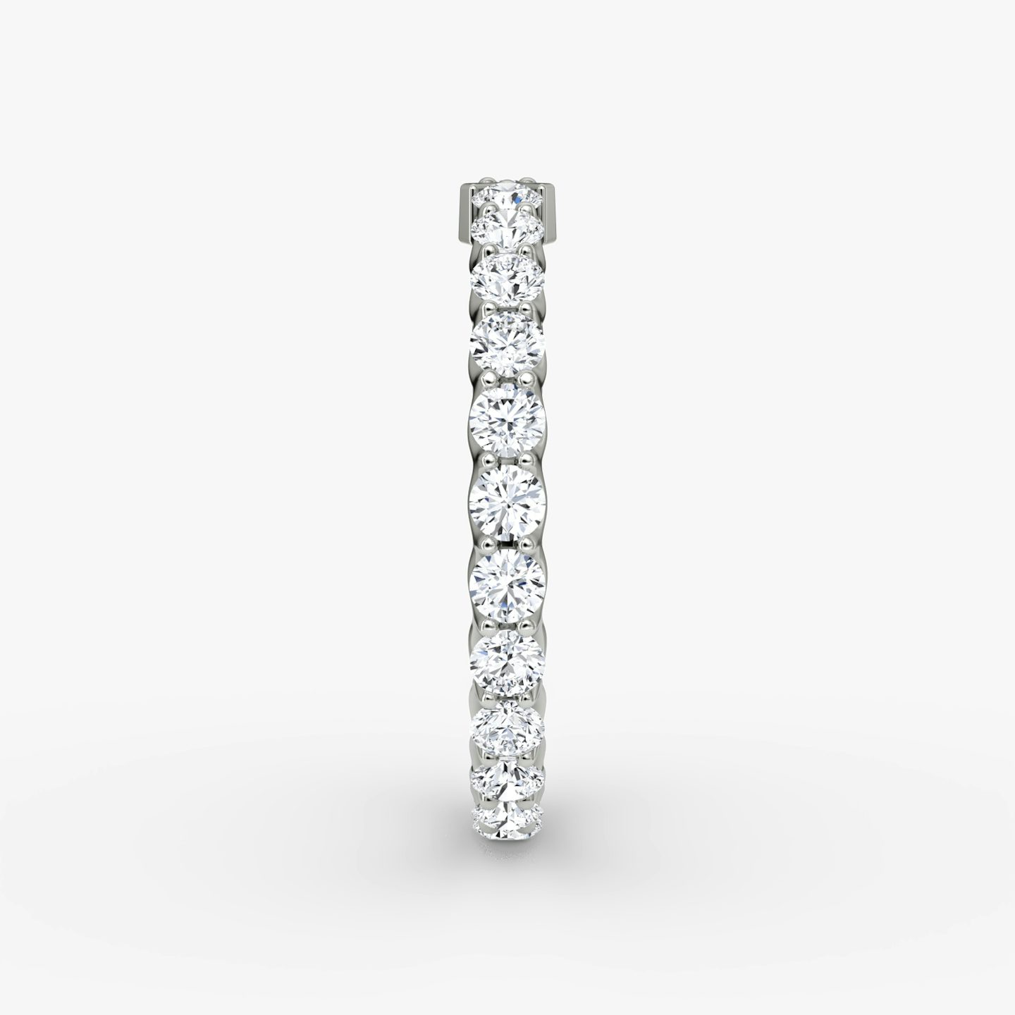 The V Eternity Band | Round Brilliant | 18k | White Gold | bandStyle: full | caratWeight: 1.0ct