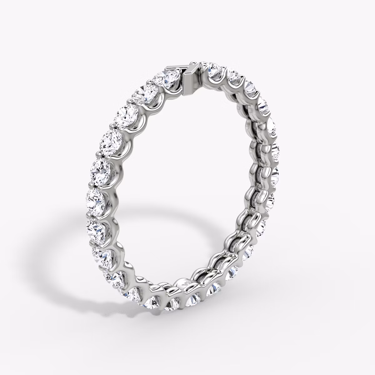 The V Eternity Band | Round Brilliant | Platinum | bandStyle: full | caratWeight: 1.0ct