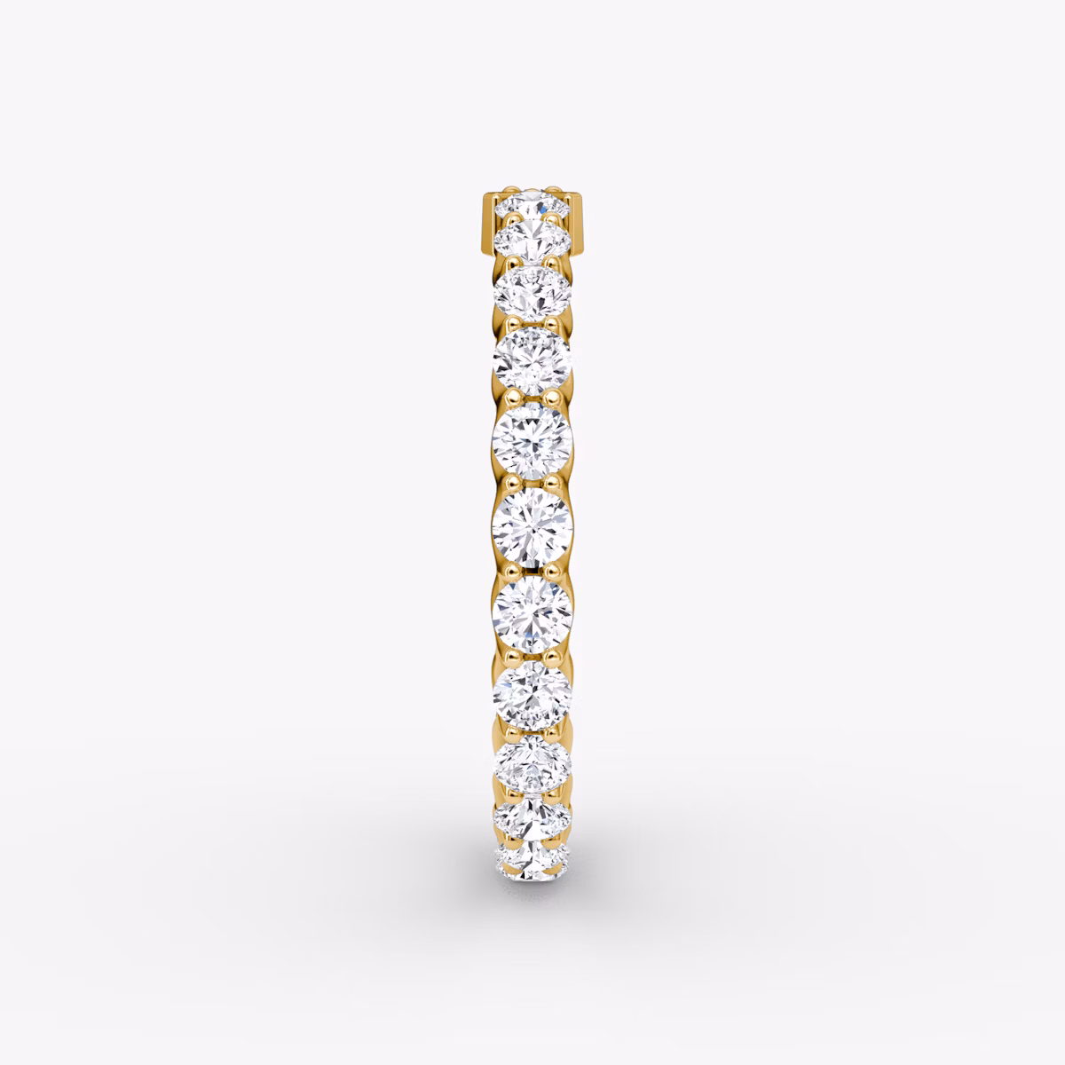 The V Eternity Band | Round Brilliant | 18k | Yellow Gold | bandStyle: full | caratWeight: 1.0ct