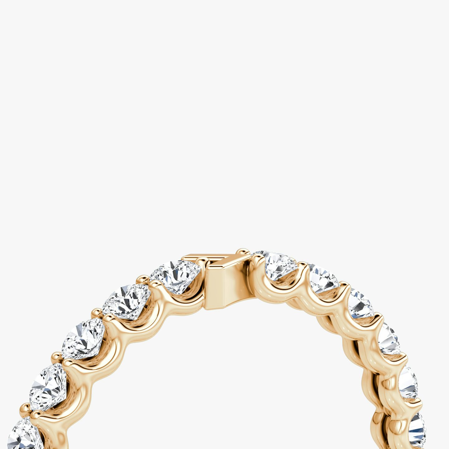 The V Eternity Band | Round Brilliant | 14k | Rose Gold | bandStyle: full | caratWeight: 1.0ct