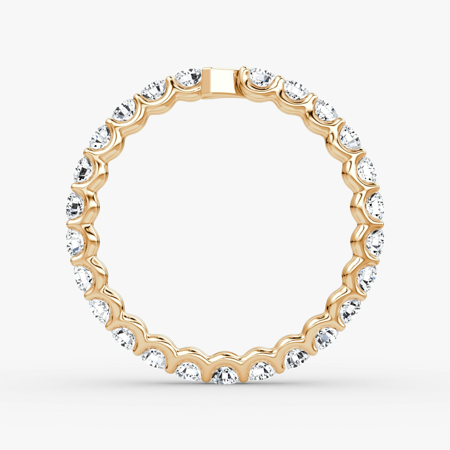 The V Eternity Band | Round Brilliant | 14k | Rose Gold | bandStyle: full | caratWeight: 1.0ct