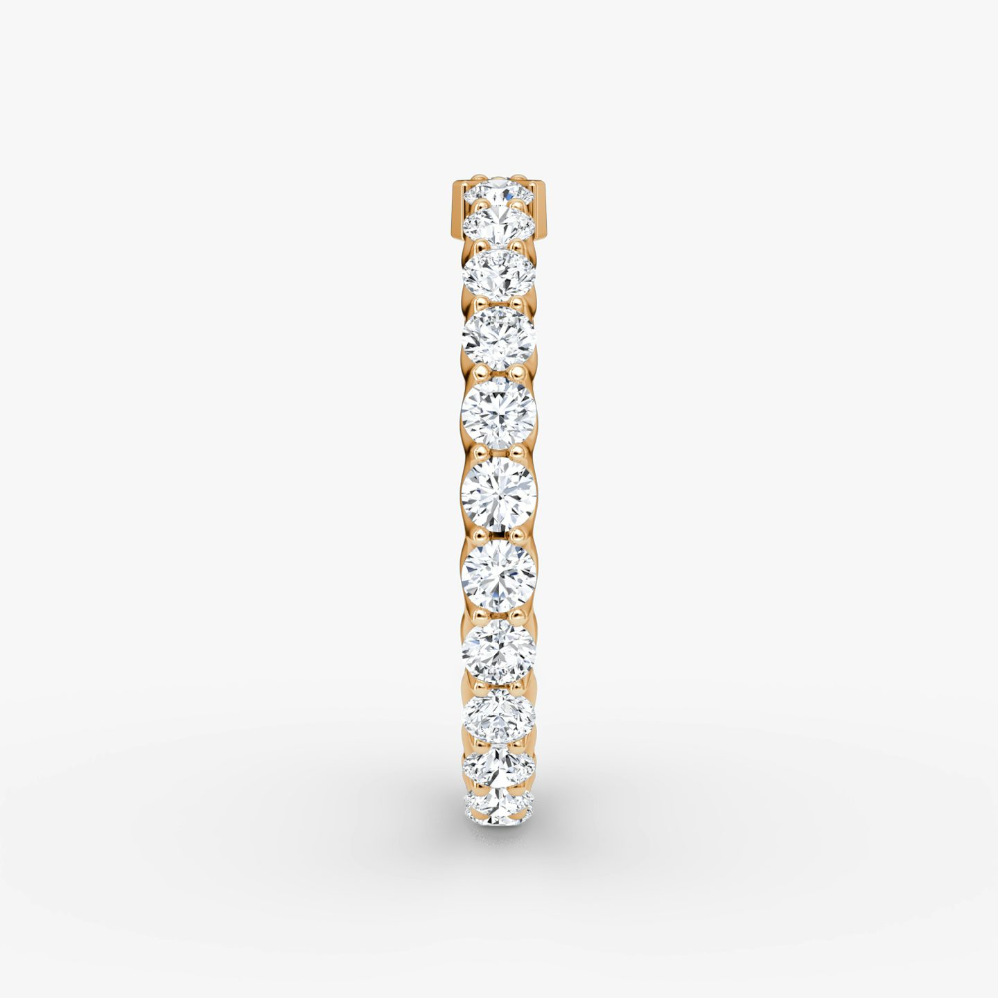 The V Eternity Band | Round Brilliant | 14k | Rose Gold | bandStyle: full | caratWeight: 1.0ct