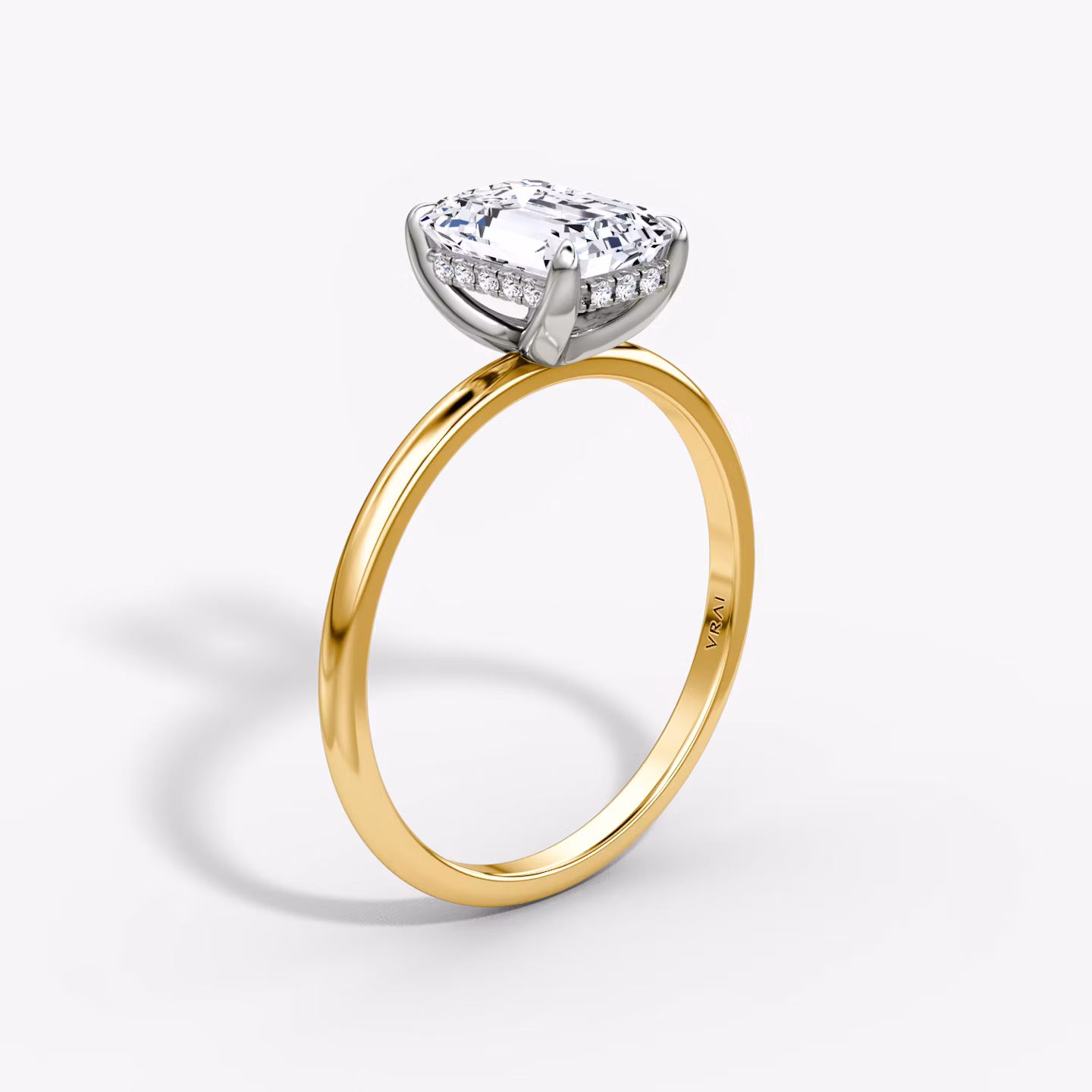 The Classic Hidden Halo Emerald | undefined