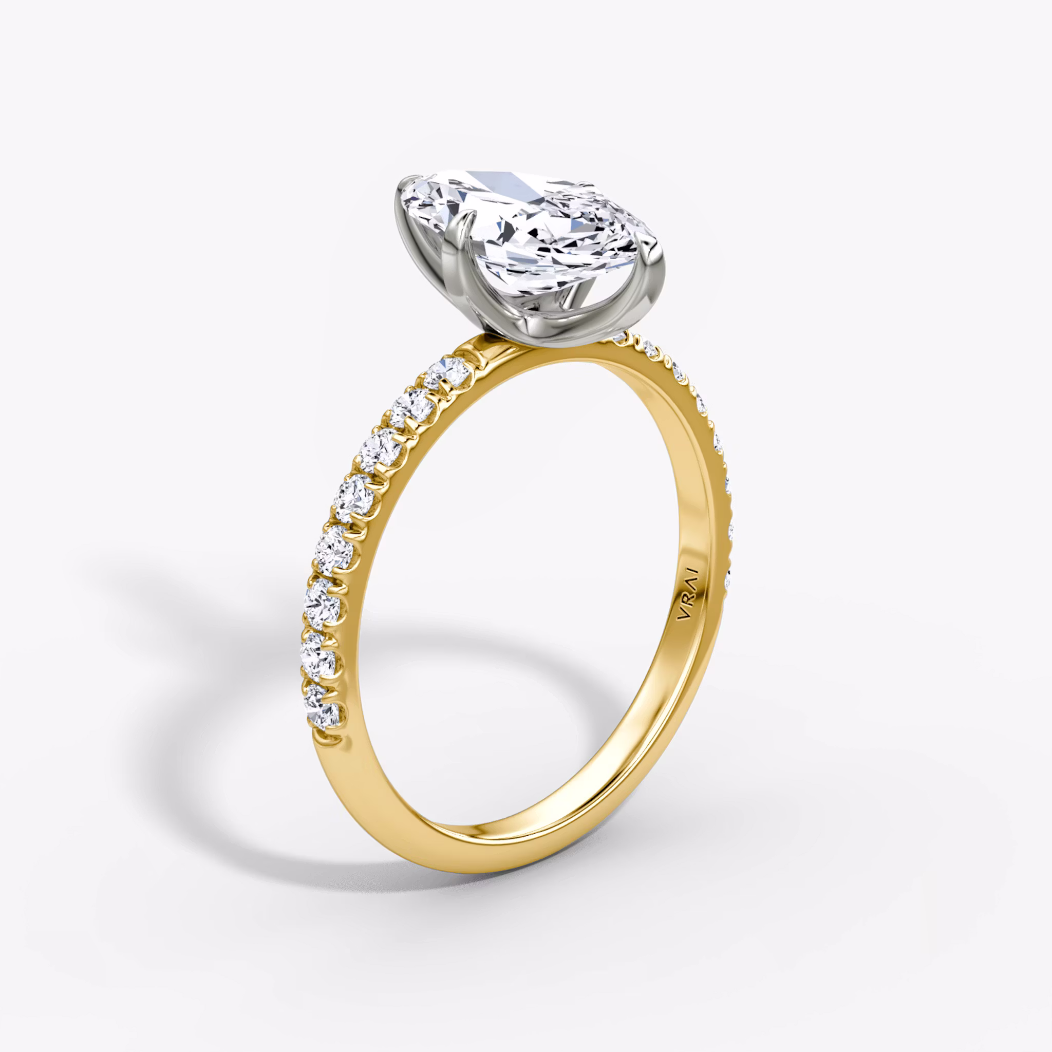 The Classic Marquise | 18K Yellow Gold and Platinum