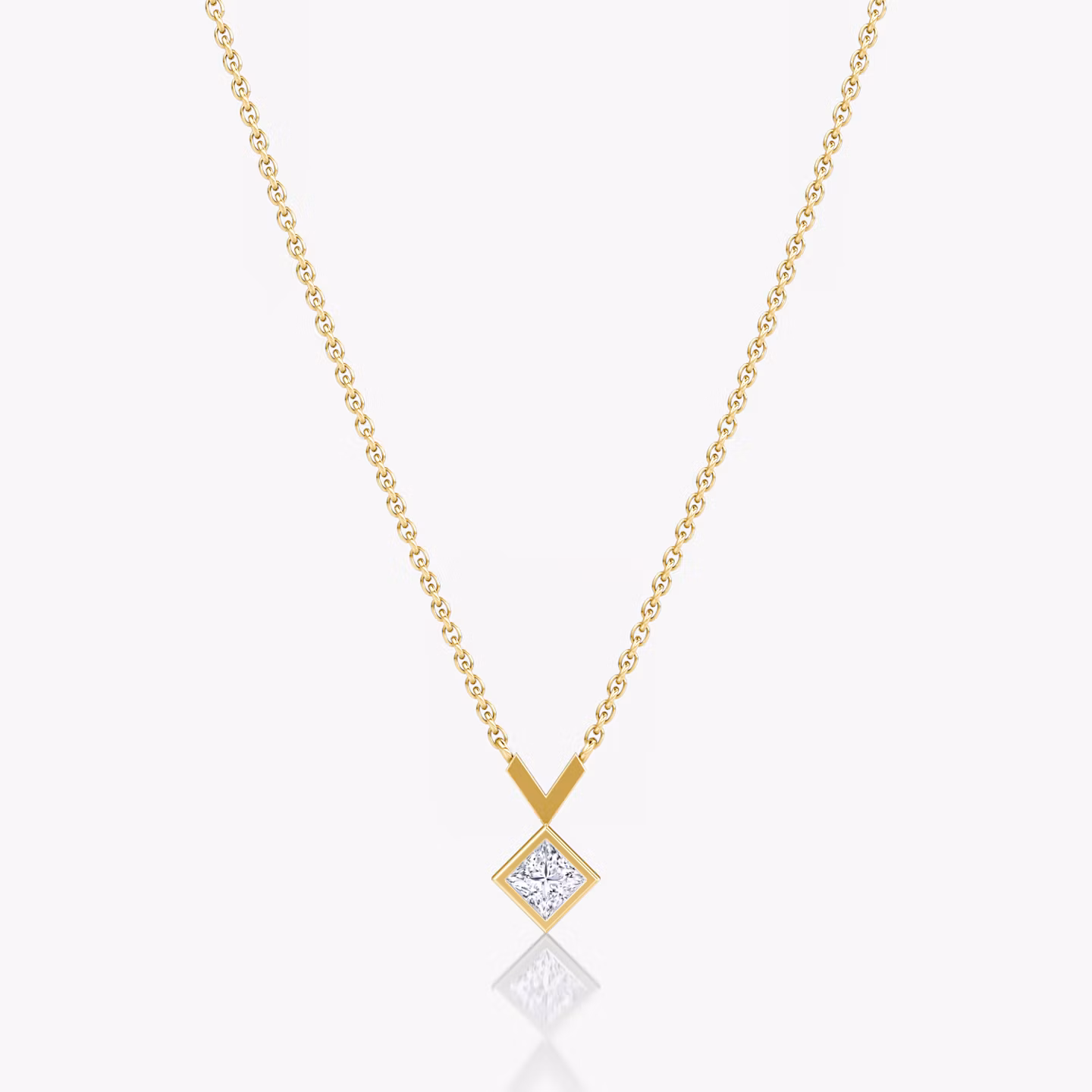 Arrow Necklace Princess | Yellow Gold