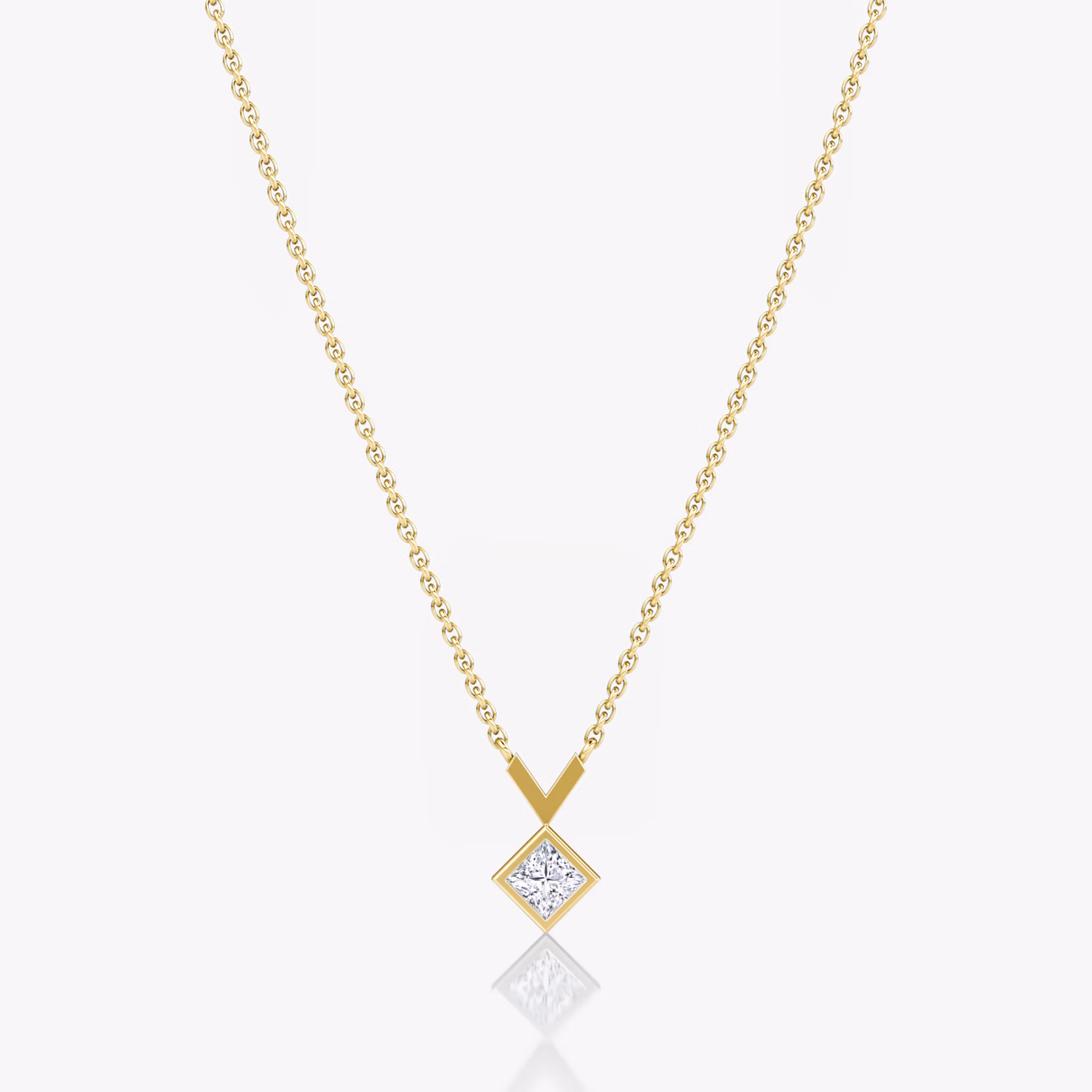 Arrow Necklace Princess | Yellow Gold