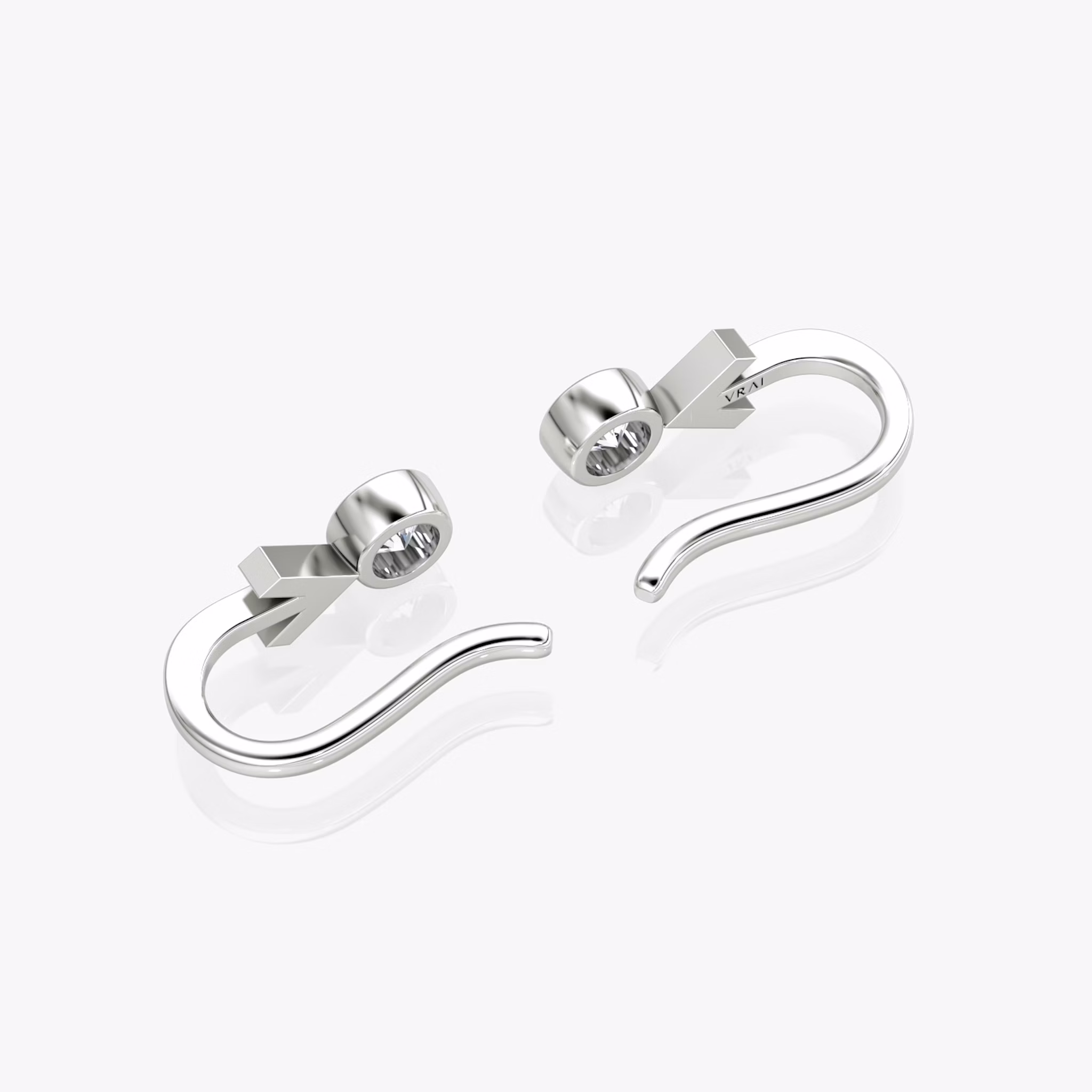 Arrow Cuff Earring | Round Brilliant | 14k | White Gold | caratWeight: 0.25ct