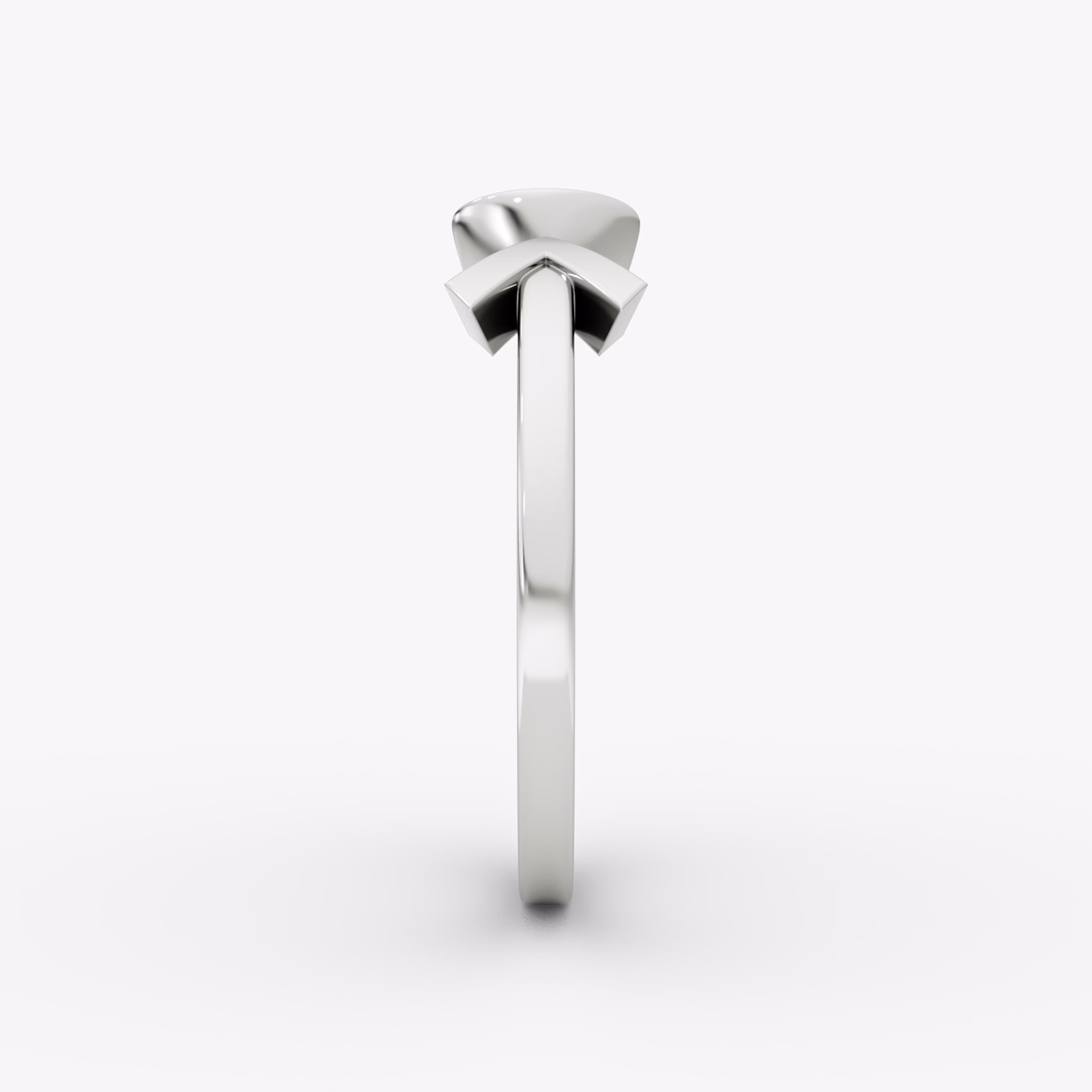 Arrow Cuff Ring | Round Brilliant | 14k | White Gold | caratWeight: 0.40ct