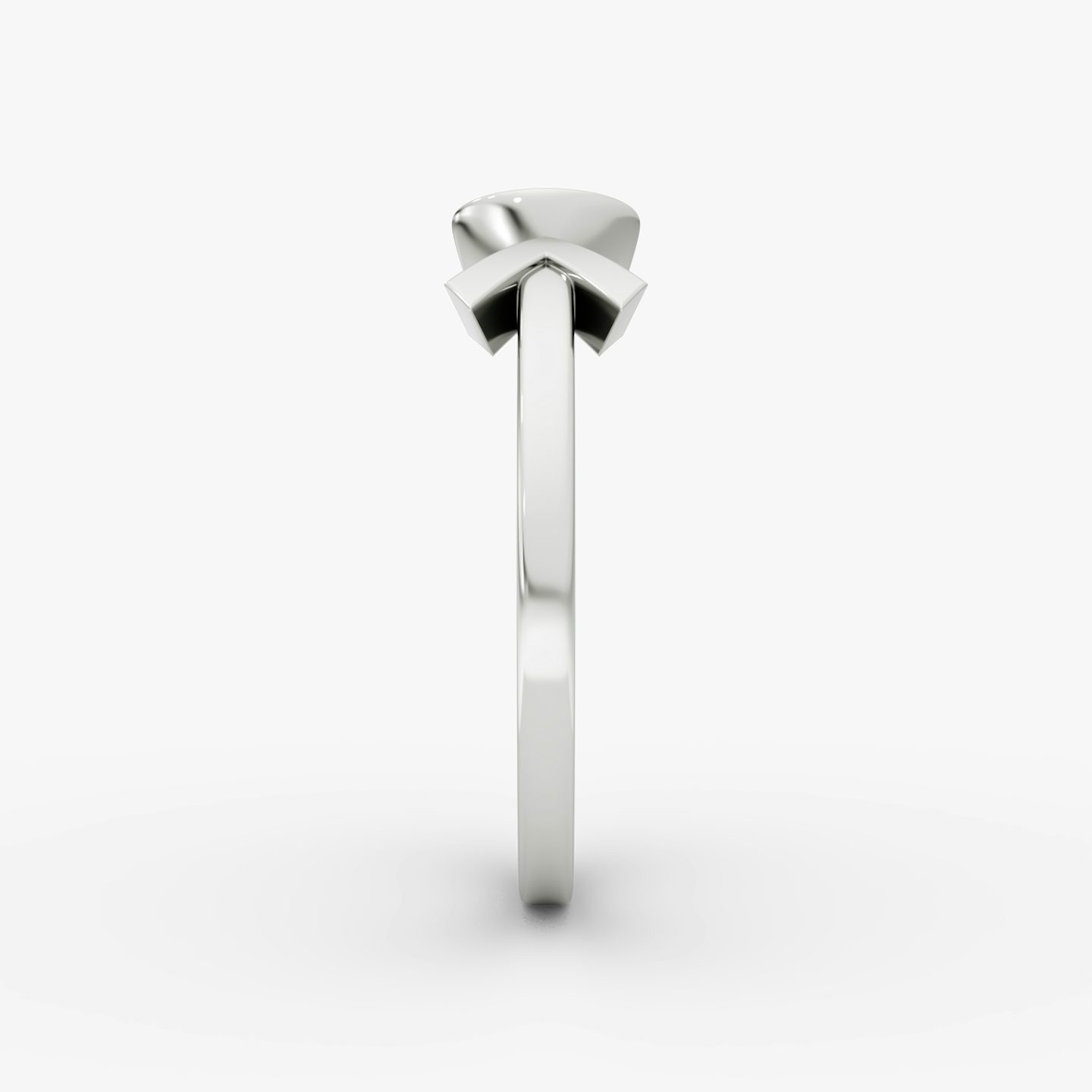 Bague Arrow Cuff | Rond Brillant | 14k | Or blanc | caratWeight: 0.40ct