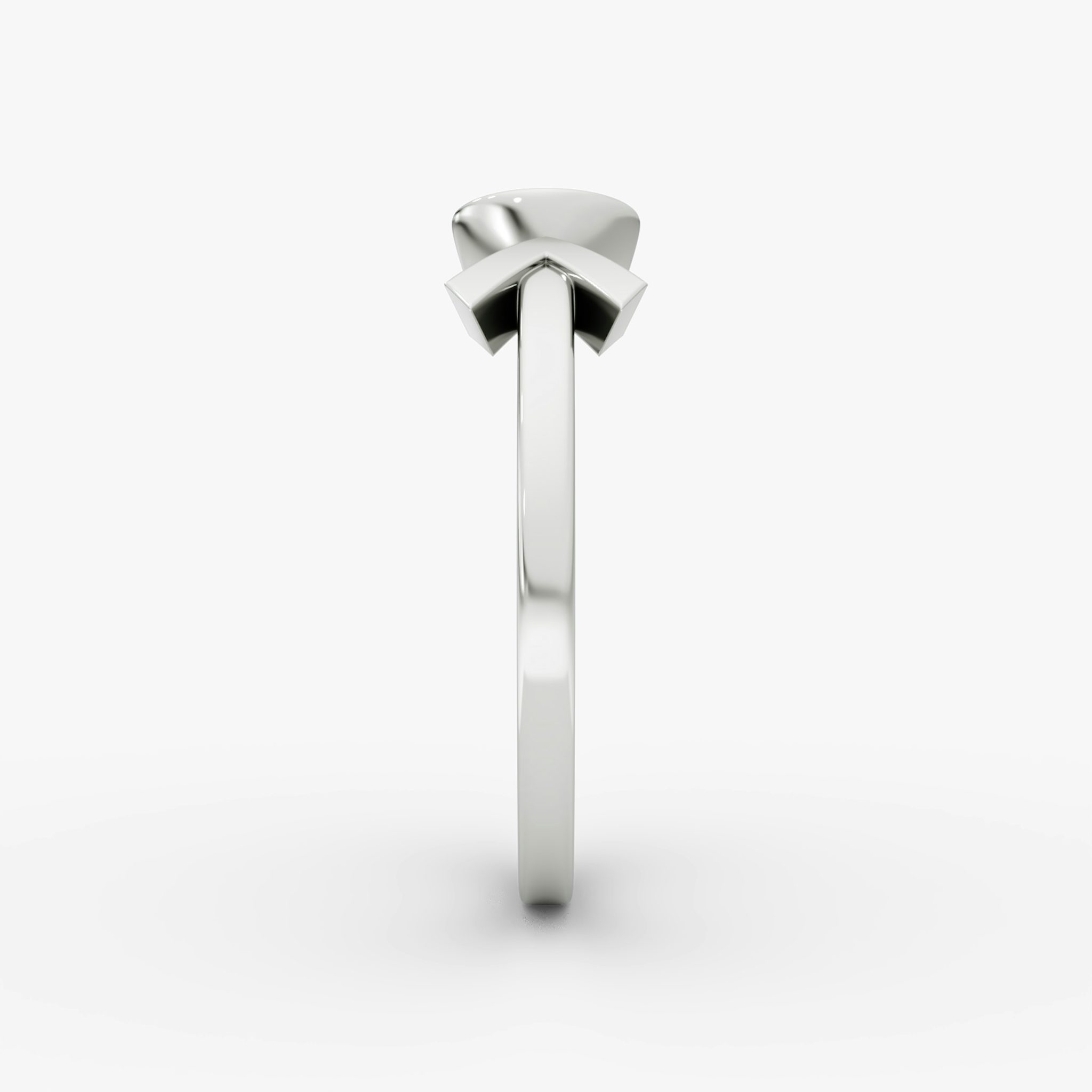 Arrow Cuff Ring | Round Brilliant | 14k | White Gold | caratWeight: 0.40ct