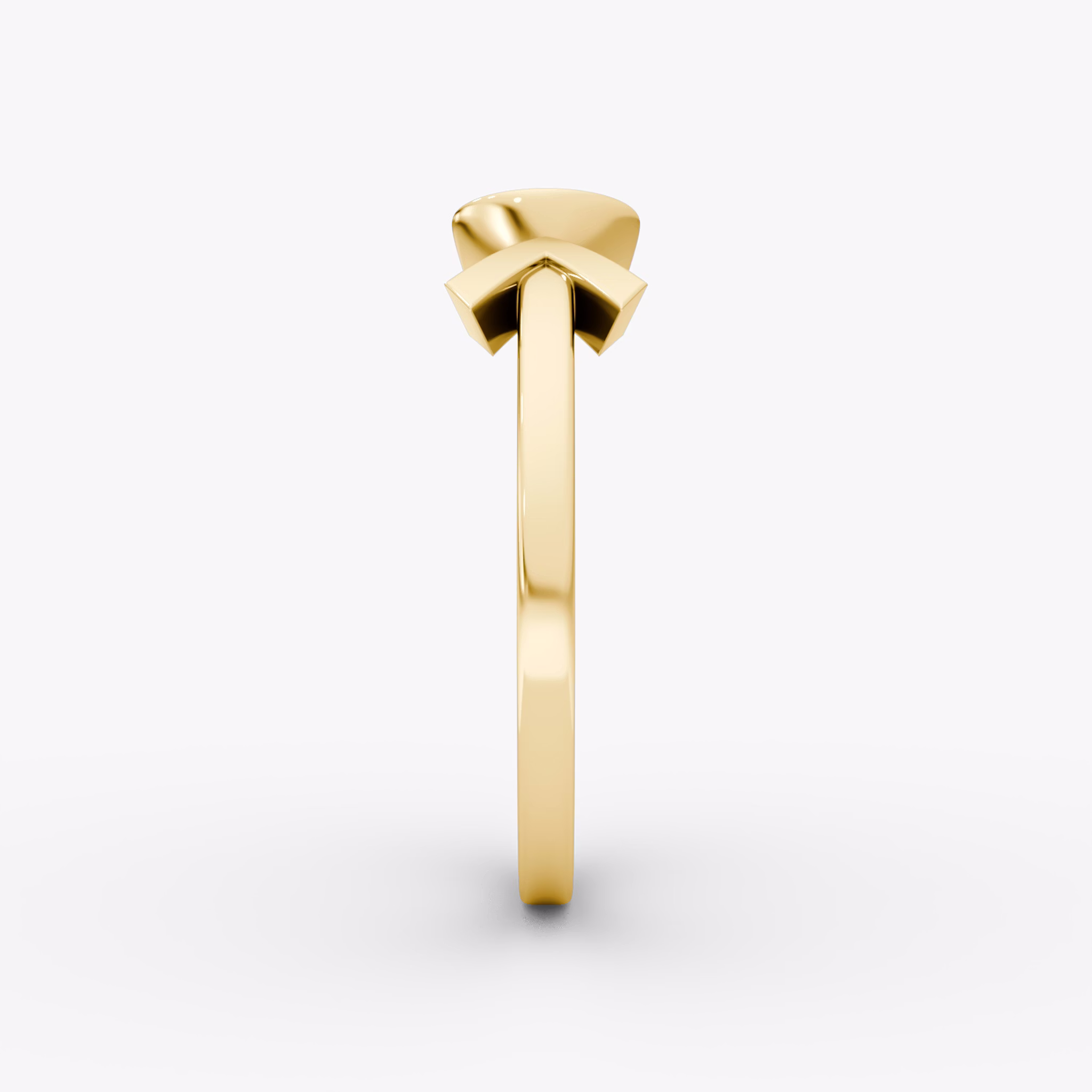 Arrow Cuff Ring | Round Brilliant | 14k | Yellow Gold | caratWeight: 0.40ct
