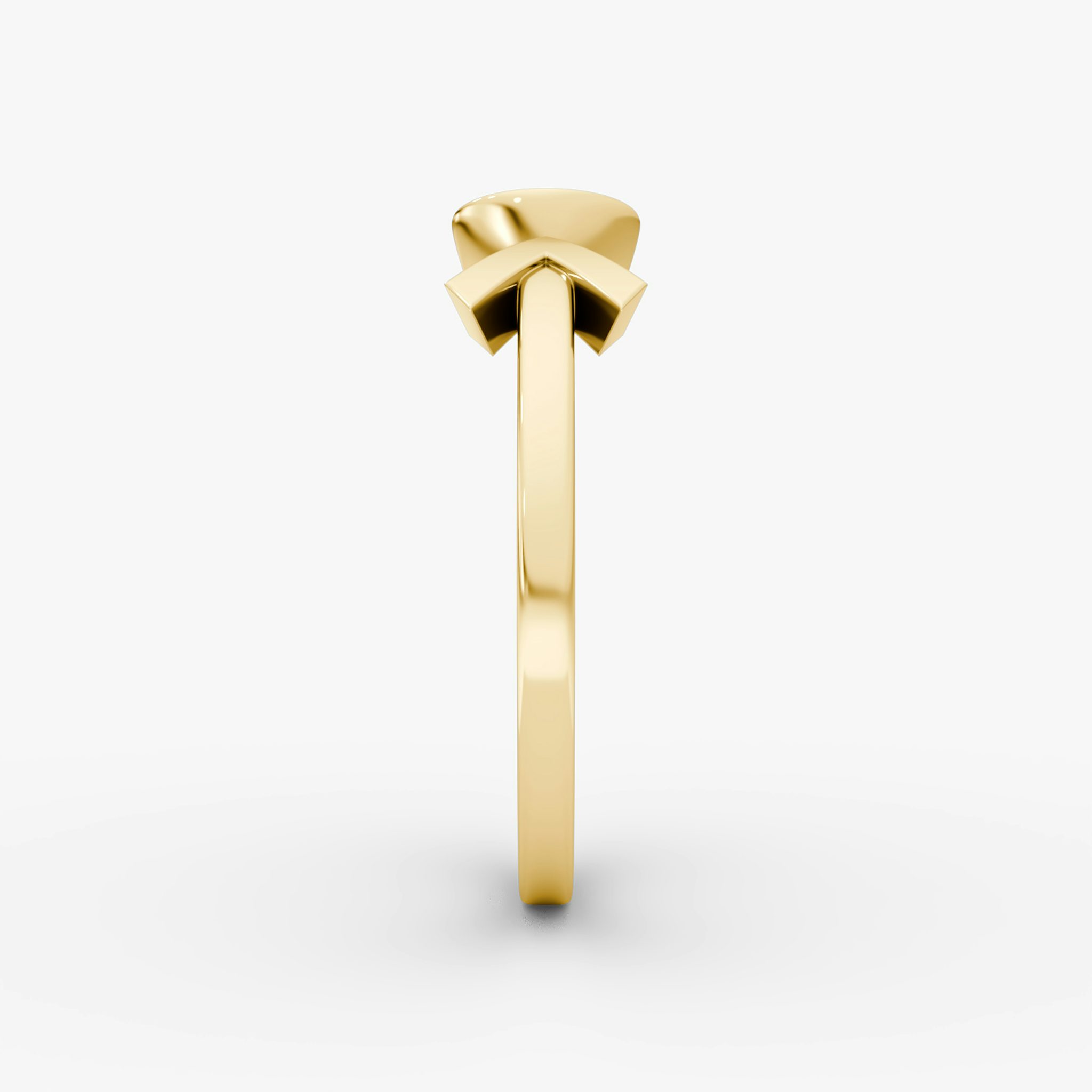 Arrow Cuff Ring | Round Brilliant | 14k | Yellow Gold | caratWeight: 0.40ct