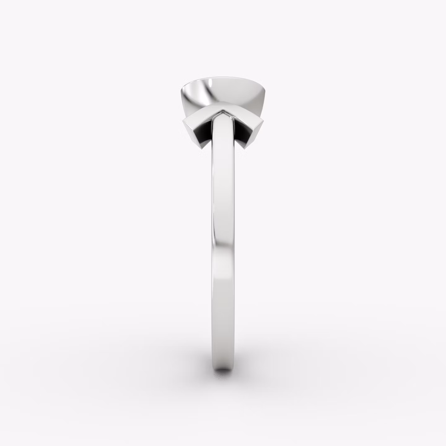 Bague Arrow Cuff | Rond Brillant | 14k | Or blanc | caratWeight: 0.50ct