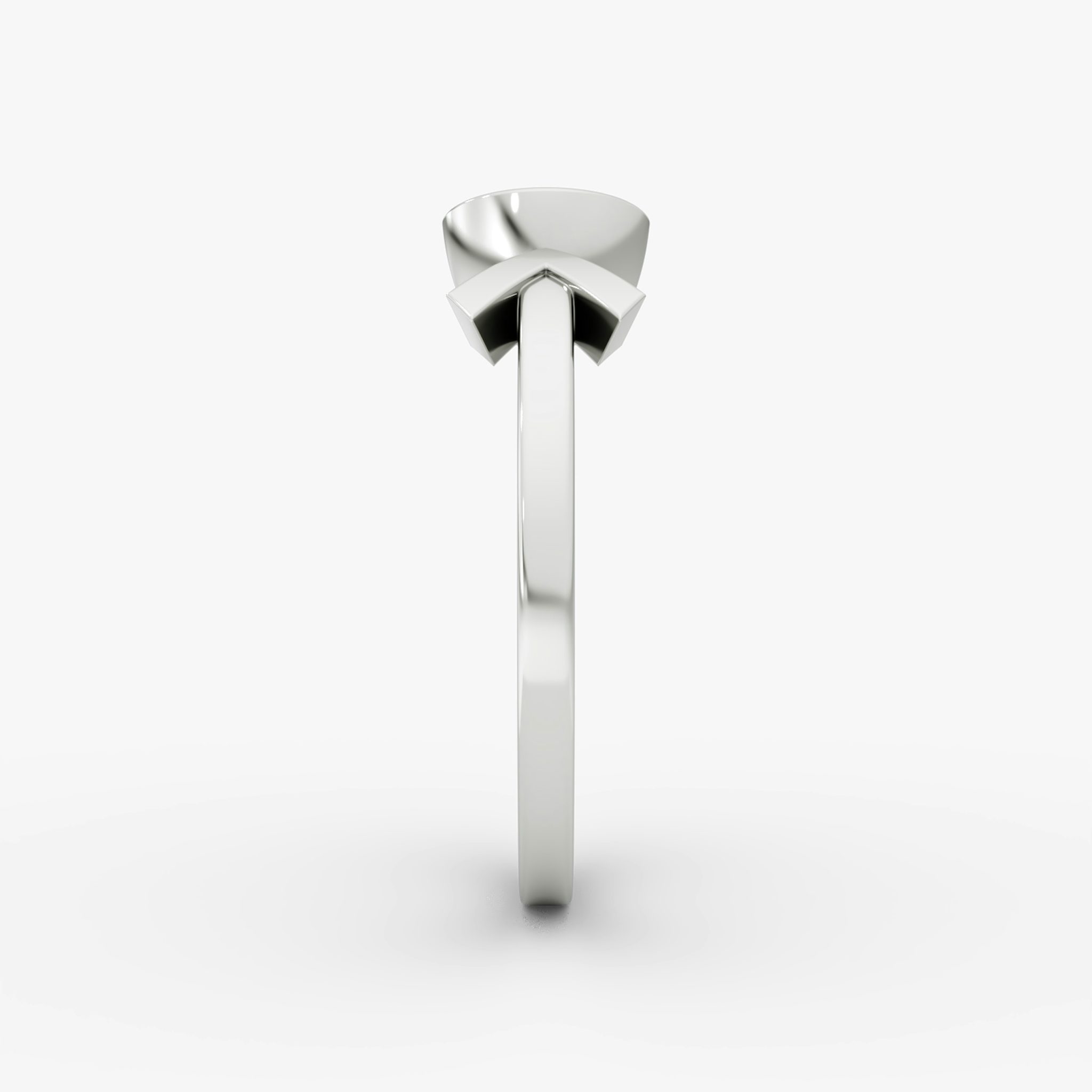 Arrow Cuff Ring | Round Brilliant | 14k | White Gold | caratWeight: 0.50ct