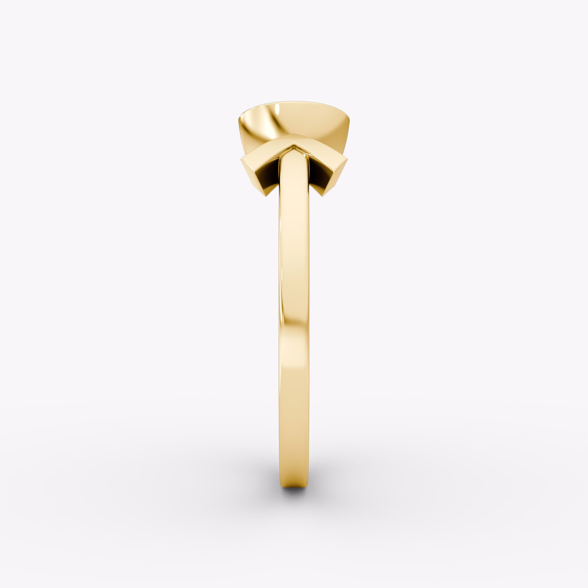Arrow Cuff Ring | Round Brilliant | 14k | Yellow Gold | caratWeight: 0.50ct