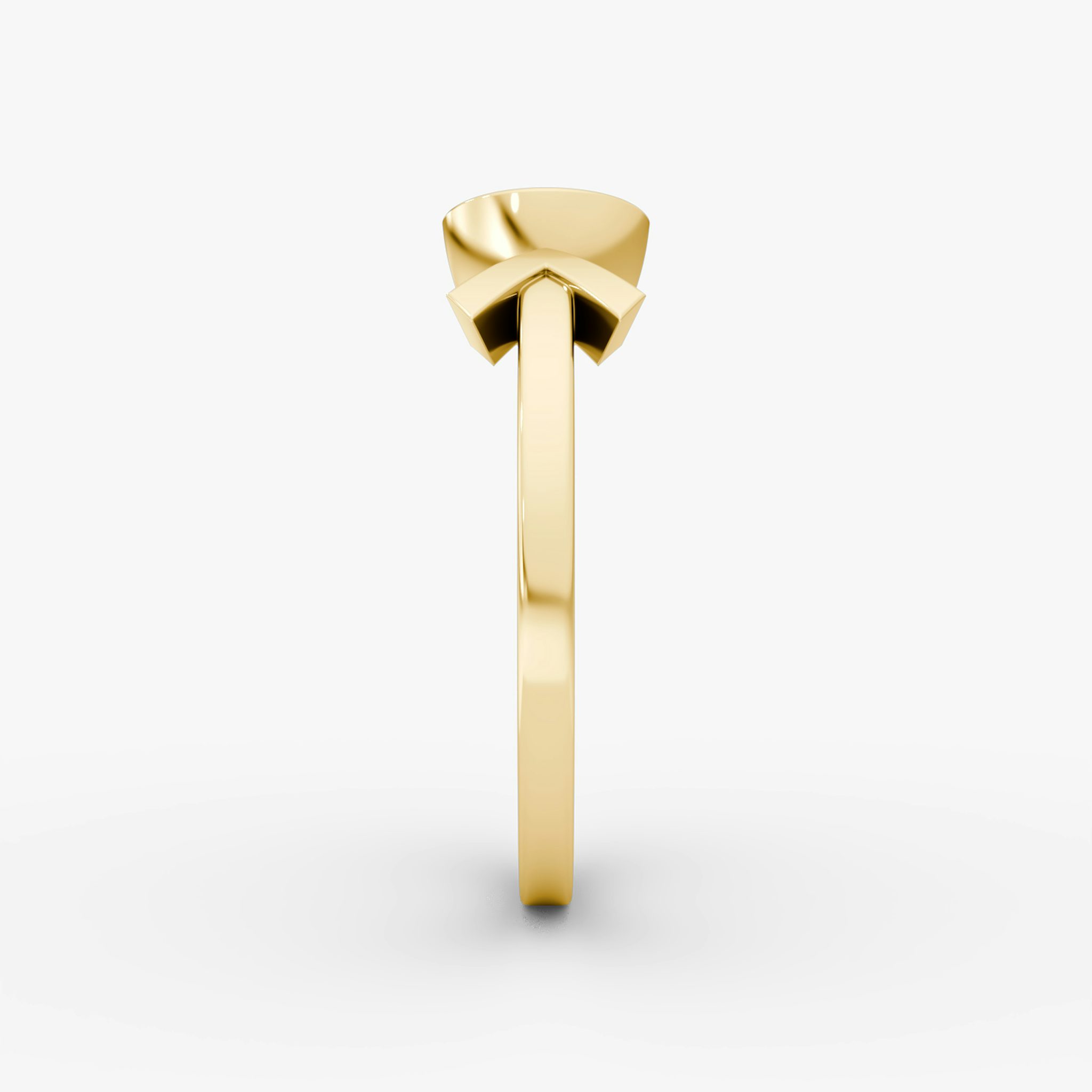Arrow Cuff Ring | Round Brilliant | 14k | Yellow Gold | caratWeight: 0.50ct