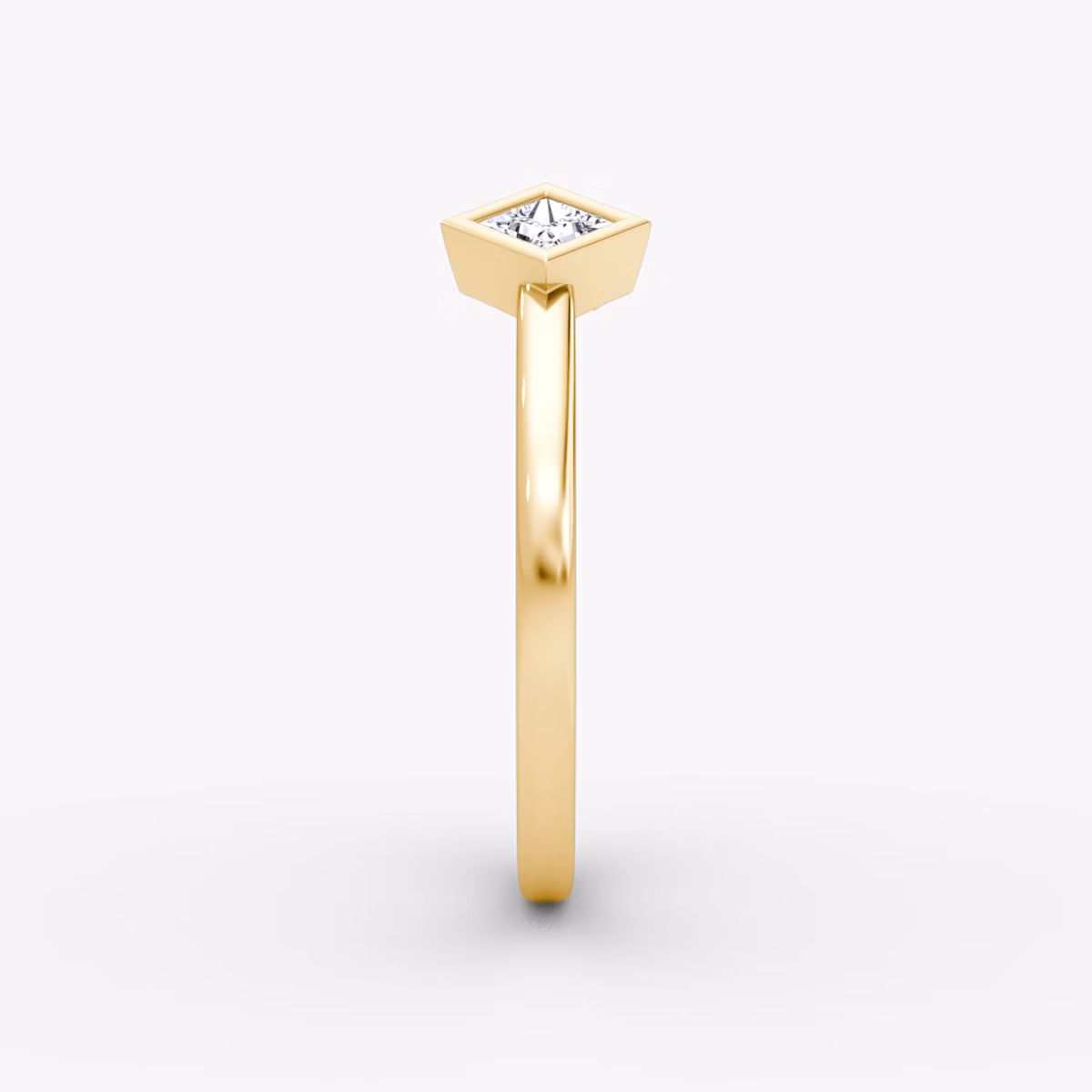 Arrow Cuff Ring | Princess | 14k | Yellow Gold | caratWeight: 0.15ct