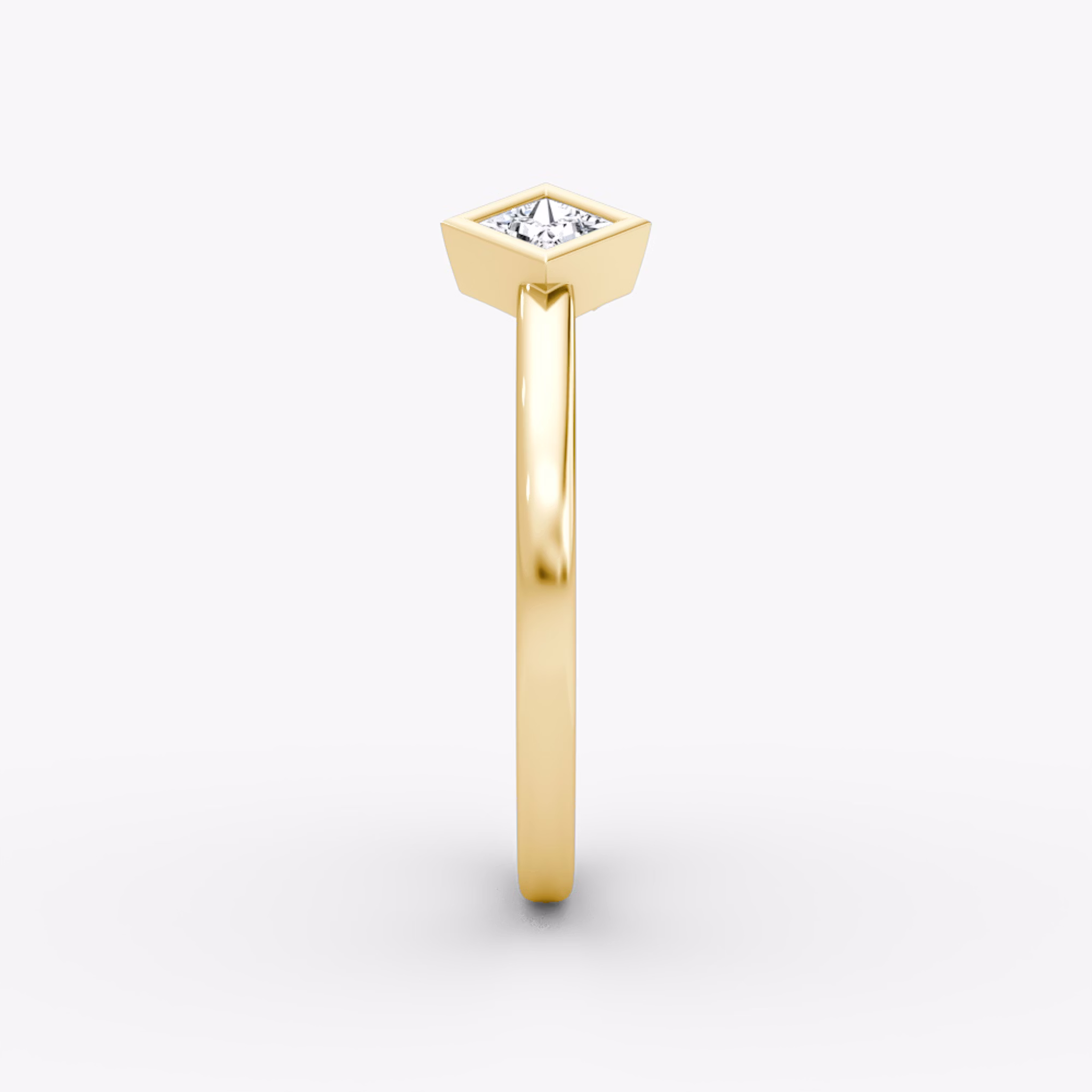 Arrow Cuff Ring | Princess | 14k | Yellow Gold | caratWeight: 0.15ct