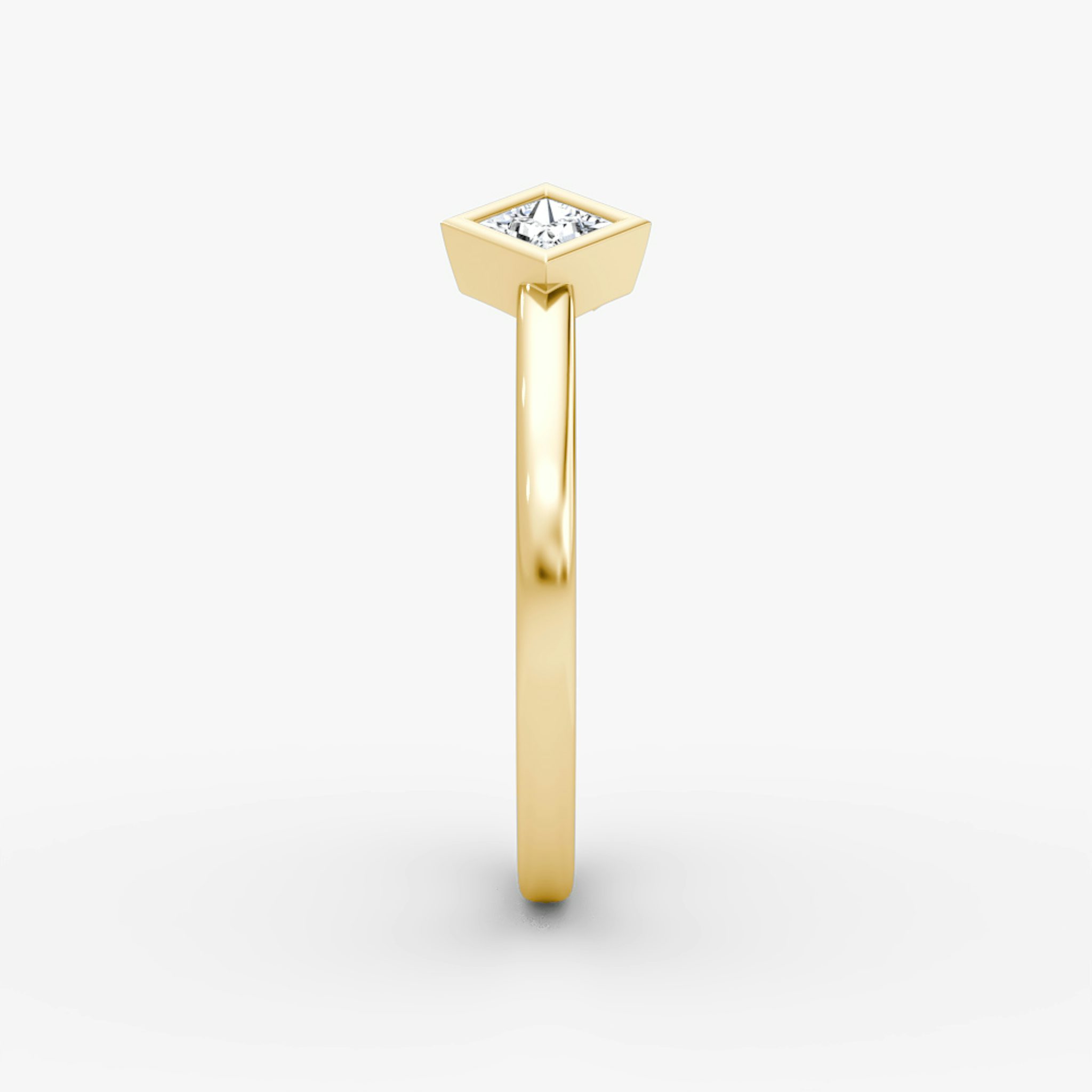 Arrow Cuff Ring | Princess | 14k | Yellow Gold | caratWeight: 0.15ct