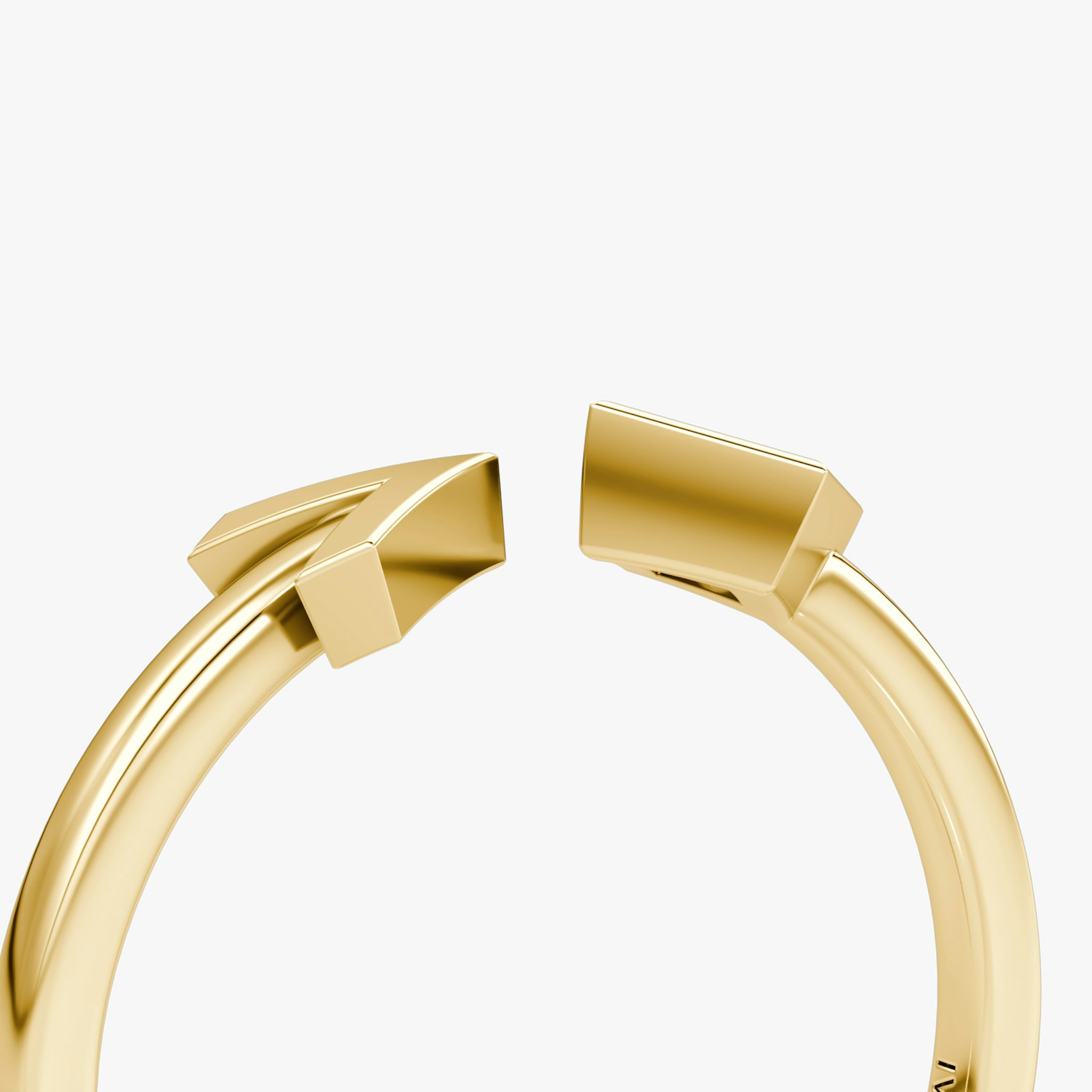 Arrow Cuff Ring | Princess | 14k | Yellow Gold | caratWeight: 0.15ct