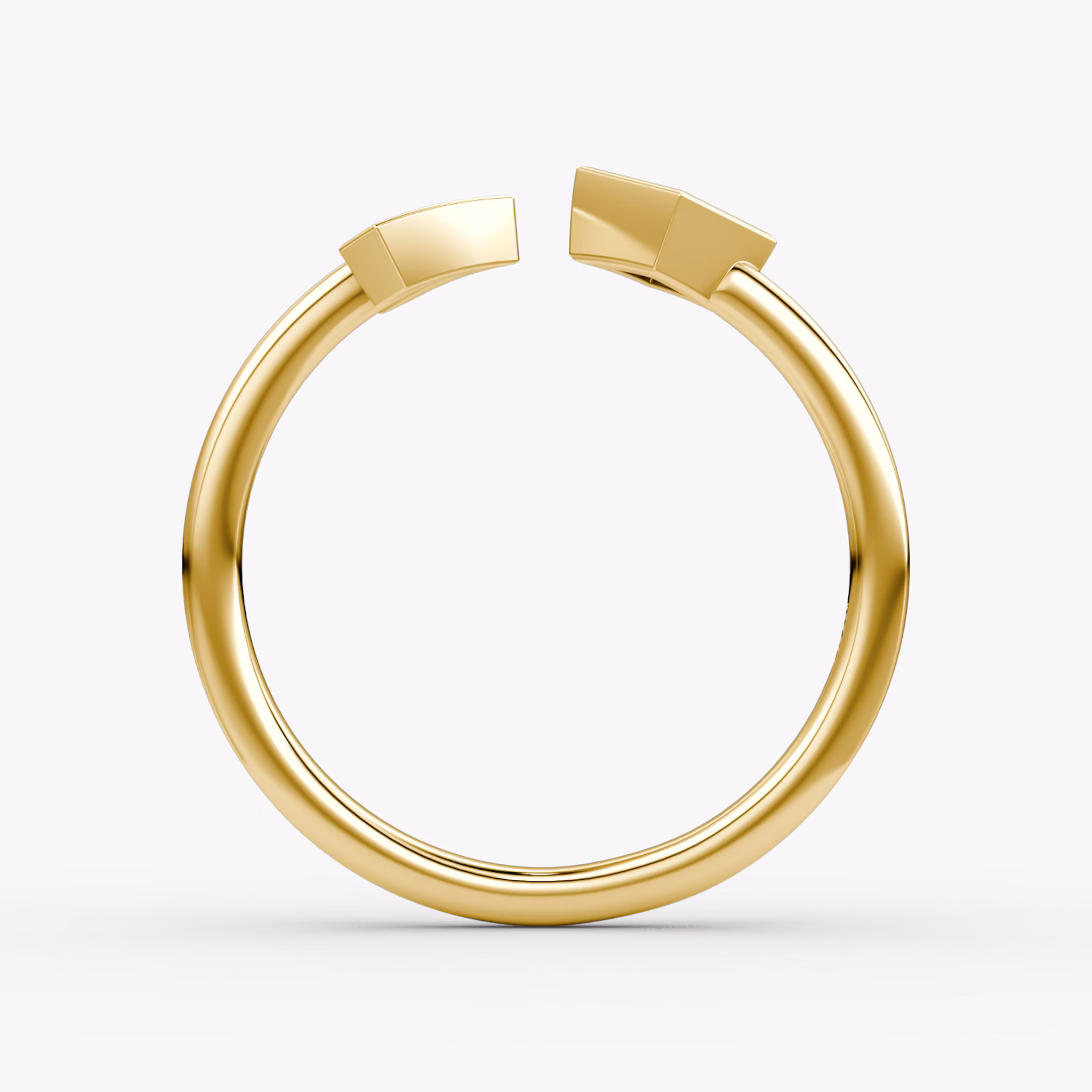 Arrow Cuff Ring | Princess | 14k | Yellow Gold | caratWeight: 0.15ct