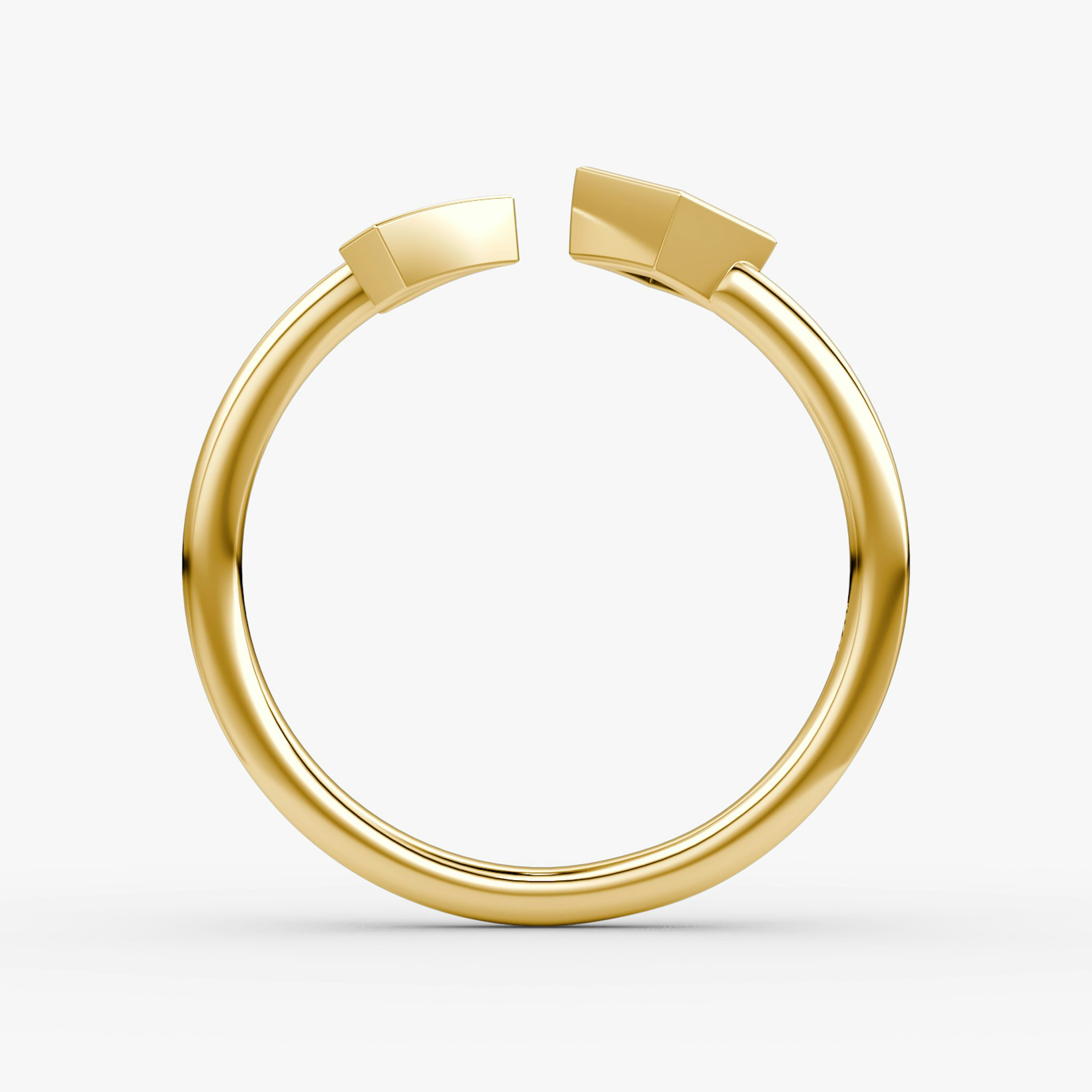 Arrow Cuff Ring | Princess | 14k | Yellow Gold | caratWeight: 0.15ct