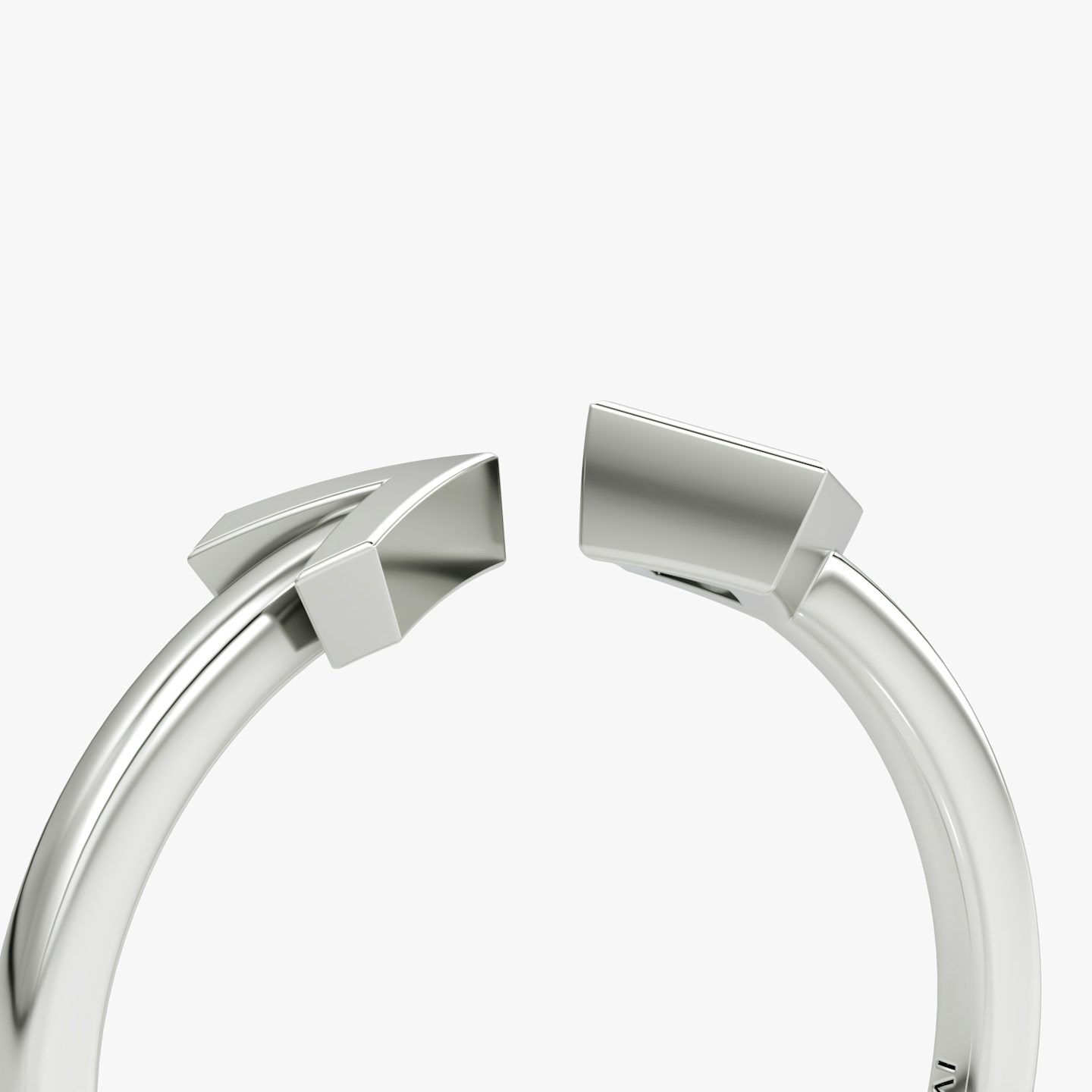 Arrow Cuff Ring | Princess | 14k | White Gold | caratWeight: 0.15ct