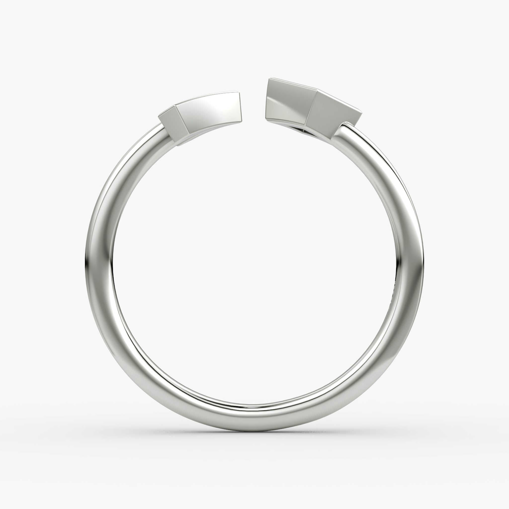 Arrow Cuff Ring | Princess | 14k | White Gold | caratWeight: 0.15ct