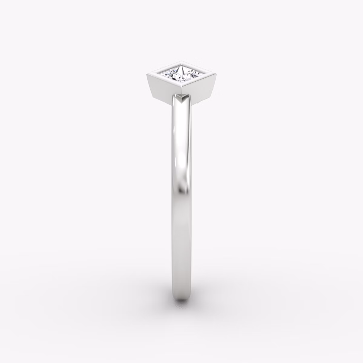 Arrow Cuff Ring | Princess | 14k | White Gold | caratWeight: 0.15ct