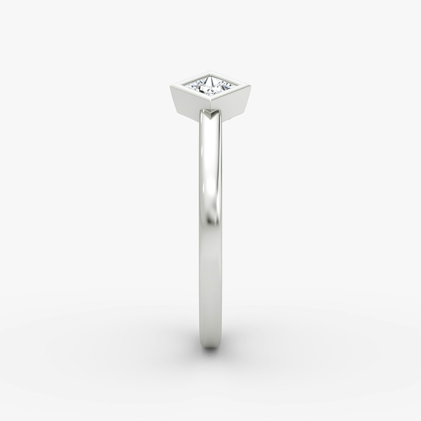 Arrow Cuff Ring | Princess | 14k | White Gold | caratWeight: 0.15ct
