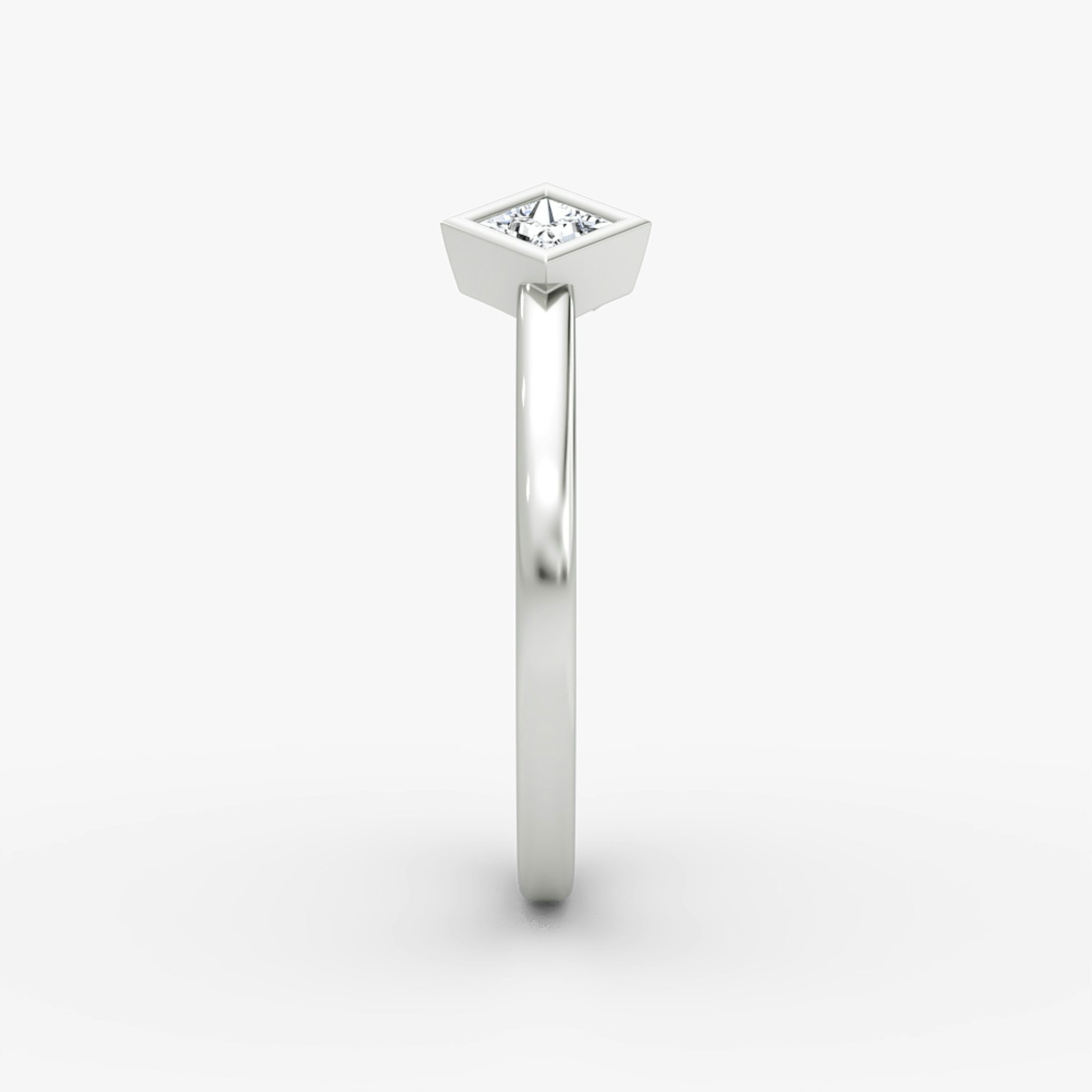 Arrow Cuff Ring | Princess | 14k | White Gold | caratWeight: 0.15ct