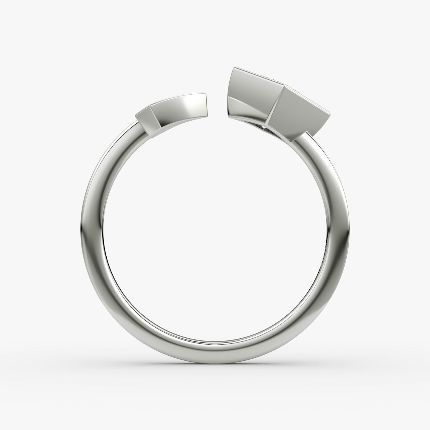 Arrow Cuff Ring | Princess | 14k | White Gold | caratWeight: 0.50ct