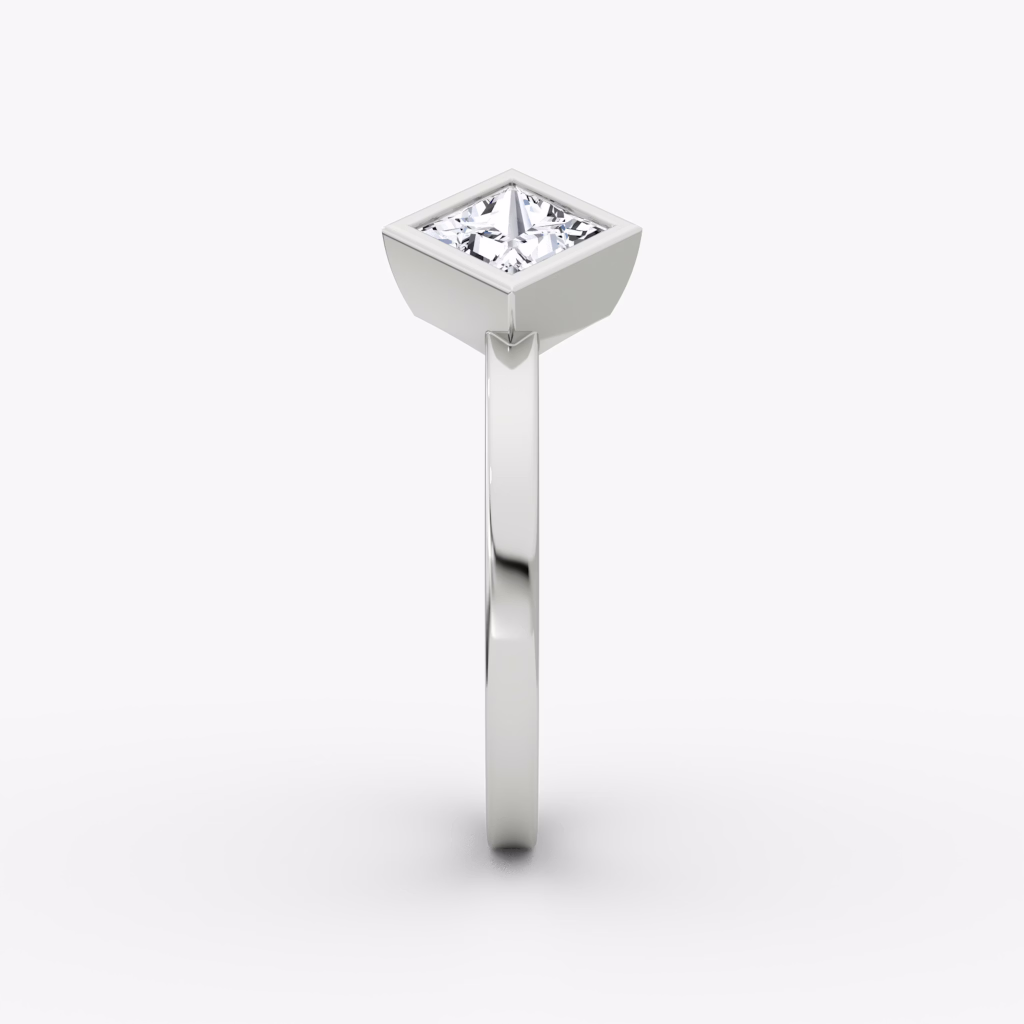 Arrow Cuff Ring | Princess | 14k | White Gold | caratWeight: 0.50ct