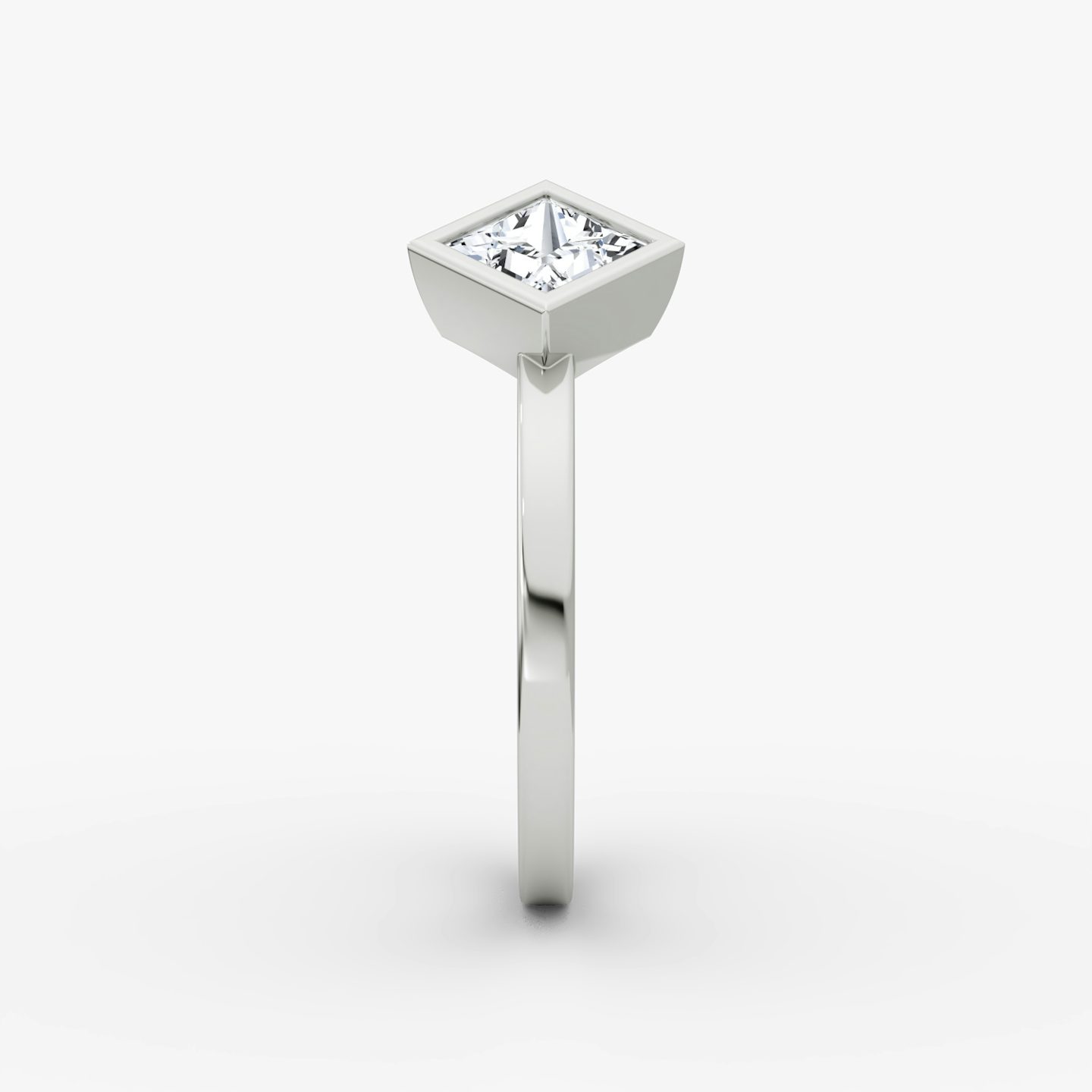 Arrow Cuff Ring | Princess | 14k | White Gold | caratWeight: 0.50ct