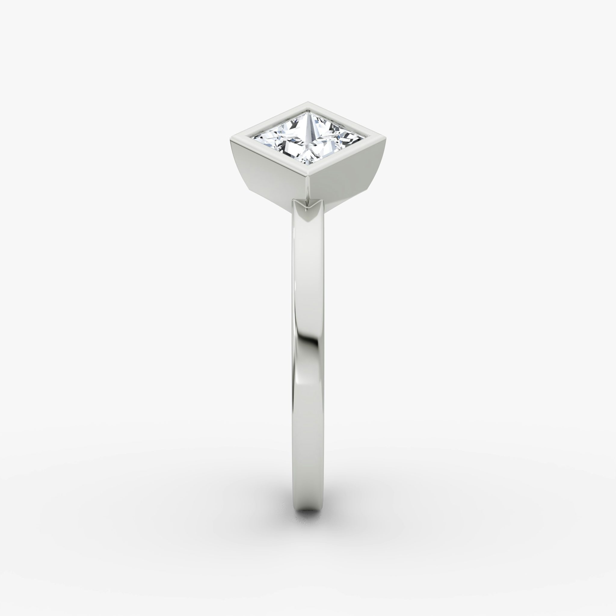 Arrow Cuff Ring | Princess | 14k | White Gold | caratWeight: 0.50ct