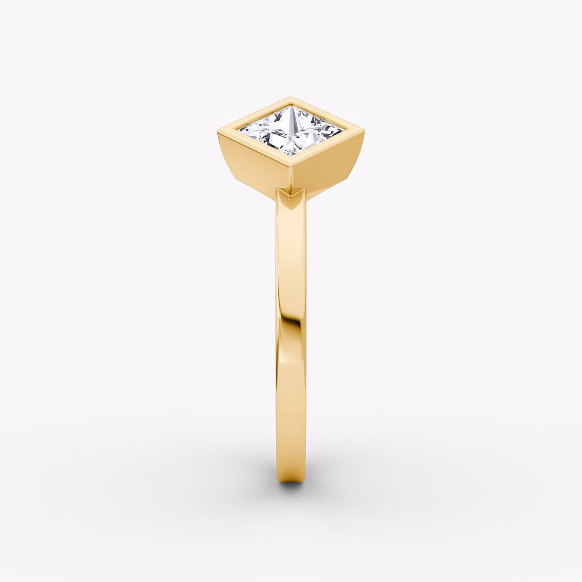 Arrow Cuff Ring | Princess | 14k | Yellow Gold | caratWeight: 0.50ct