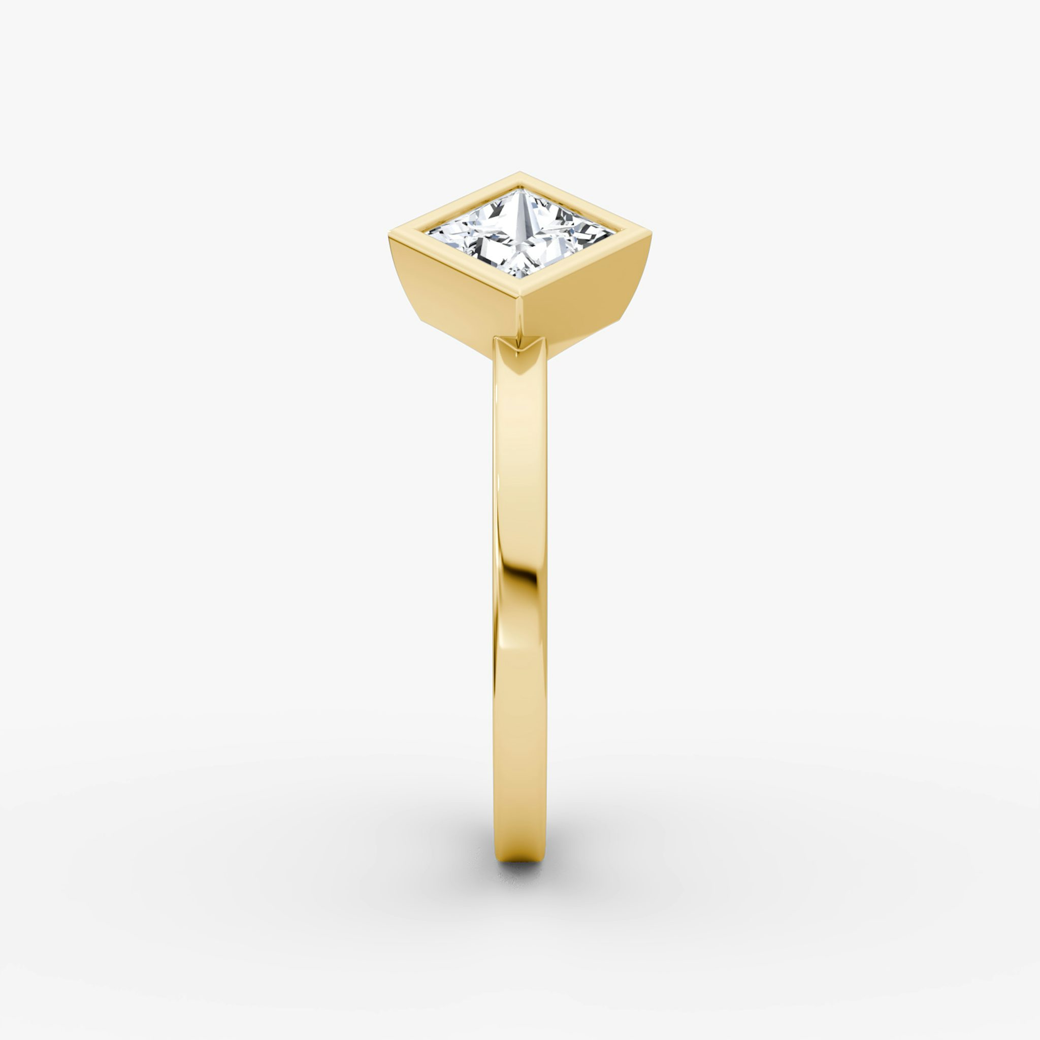 Arrow Cuff Ring | Princess | 14k | Yellow Gold | caratWeight: 0.50ct