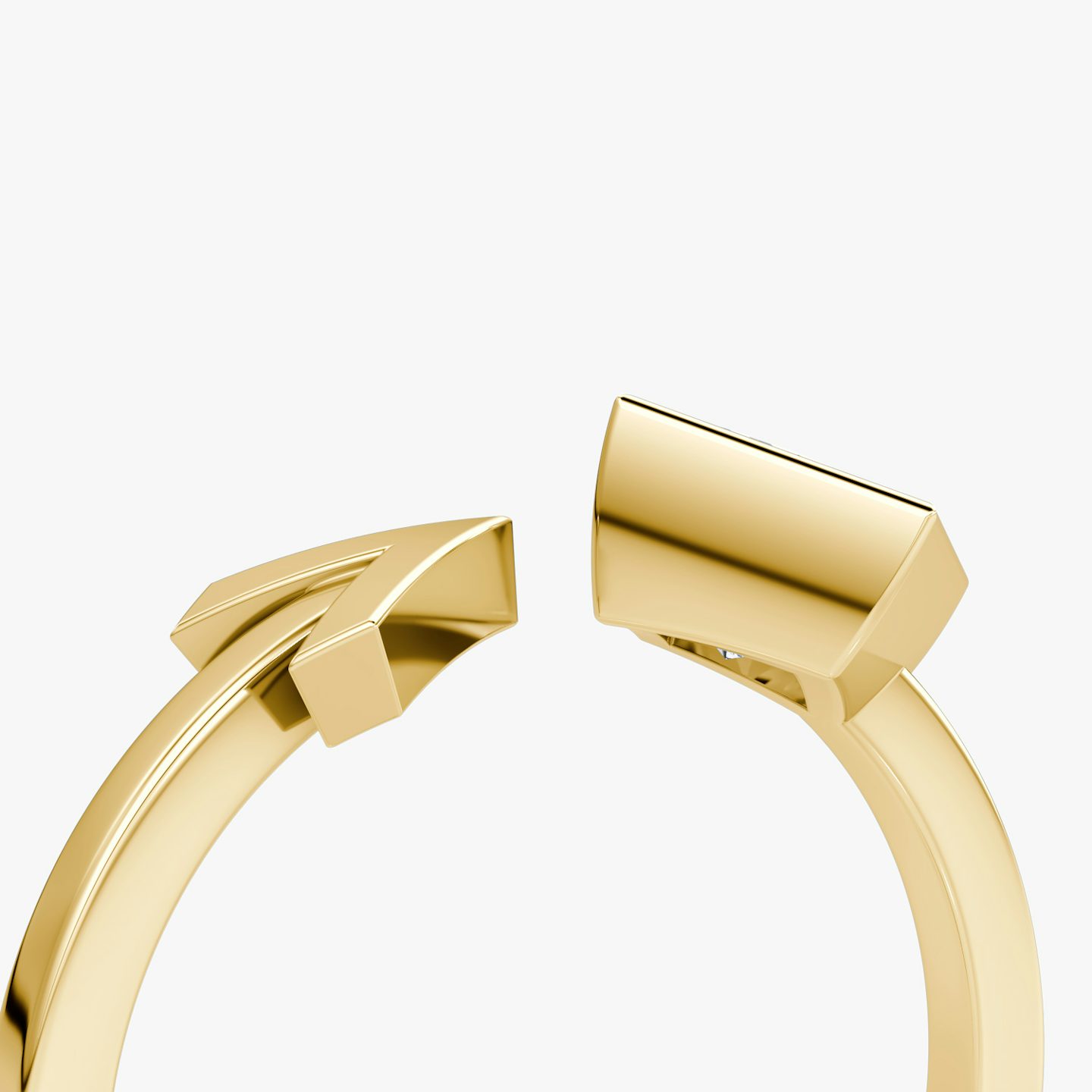 Arrow Cuff Ring | Princess | 14k | Yellow Gold | caratWeight: 0.50ct