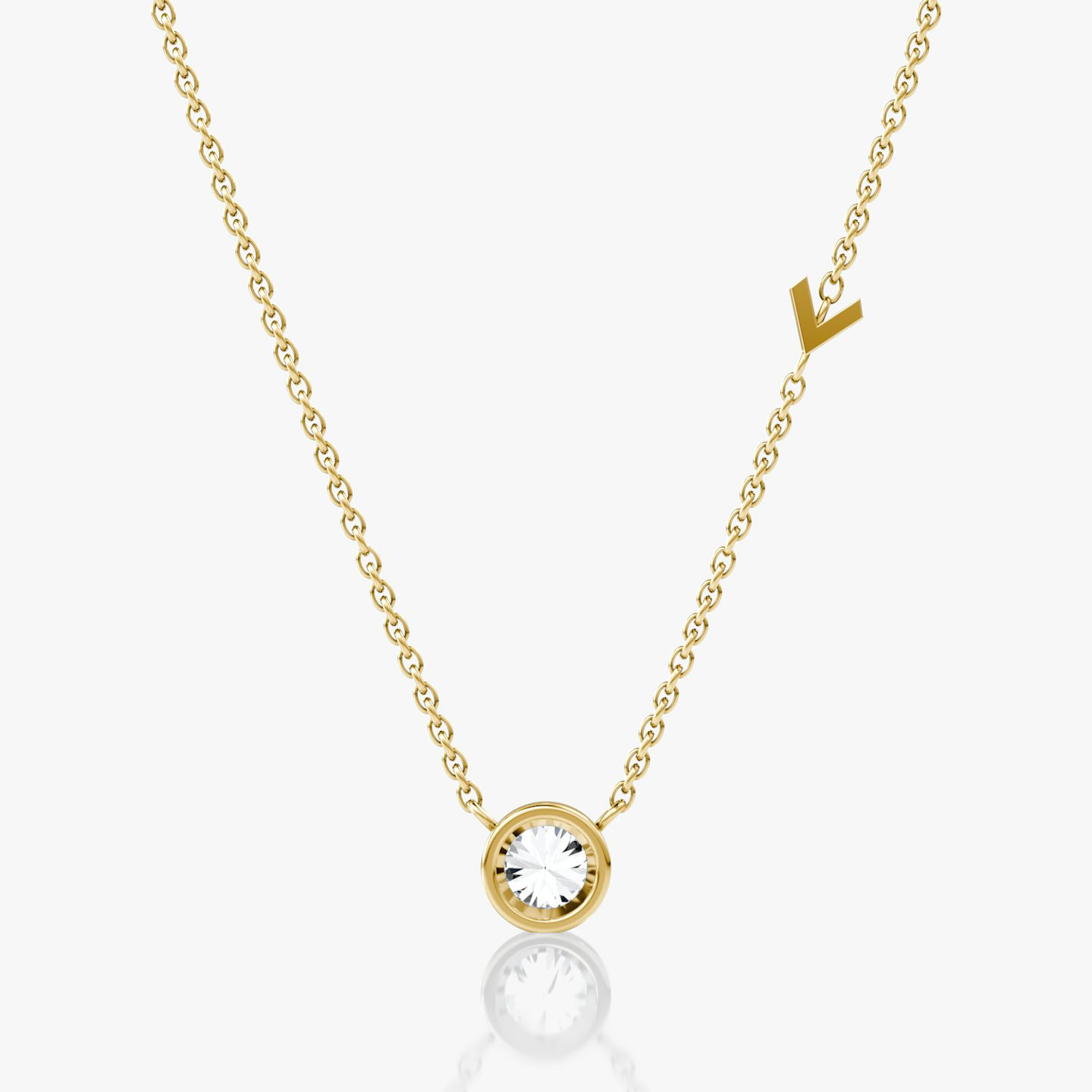 Collar Arrow Station | Brillante | 14k | Oro amarillo | caratWeight: 0.40ct