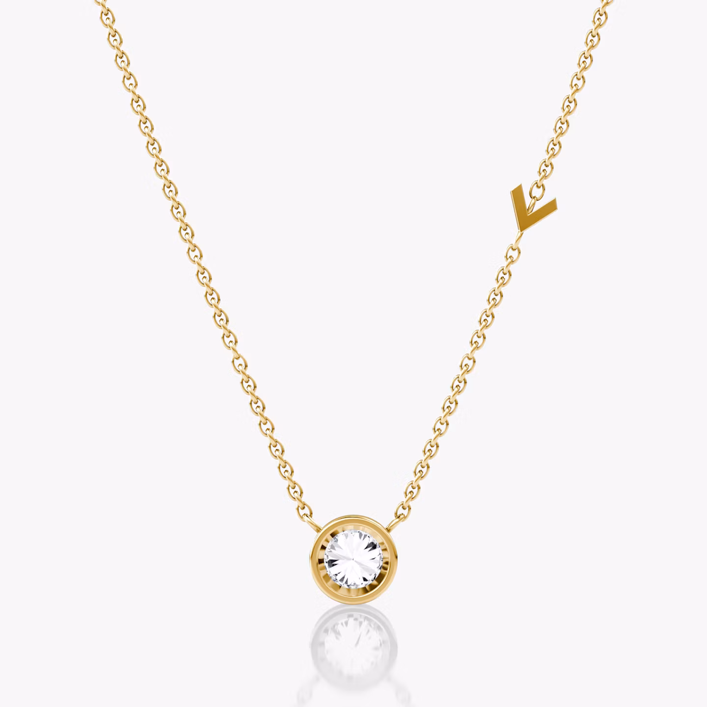 Collar Arrow Station | Brillante | 14k | Oro amarillo | caratWeight: 0.50ct