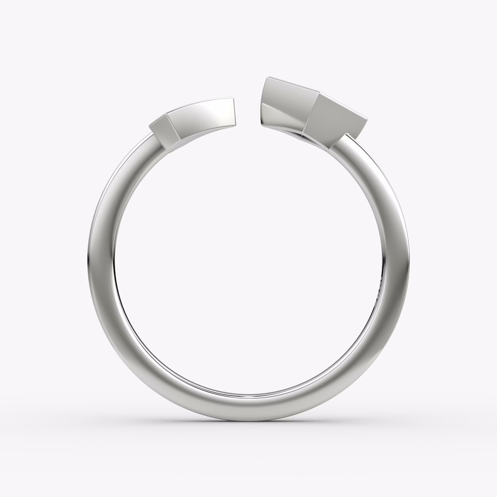 Arrow Cuff Ring | Princess | 14k | White Gold | caratWeight: 0.25ct