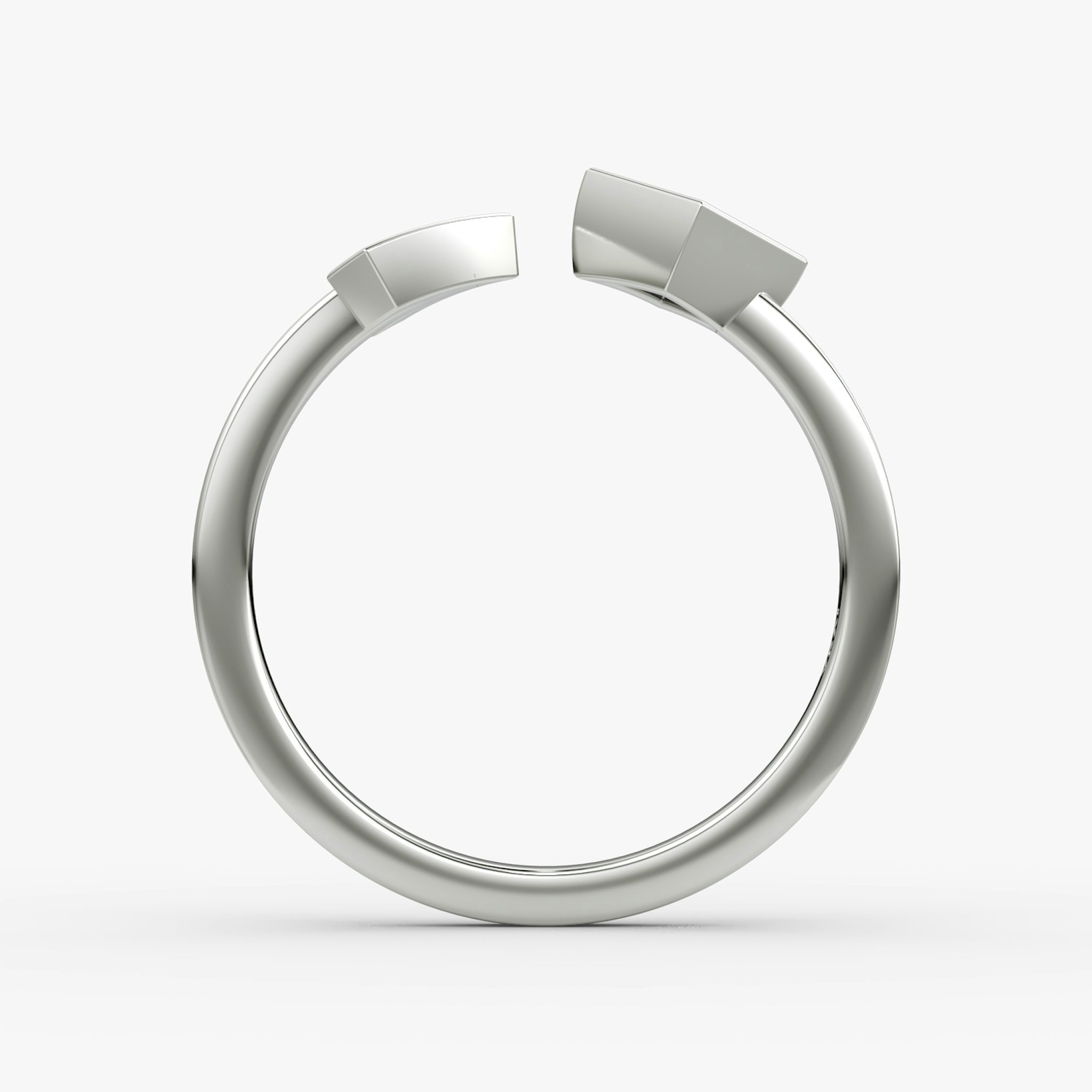 Arrow Cuff Ring | Princess | 14k | White Gold | caratWeight: 0.25ct